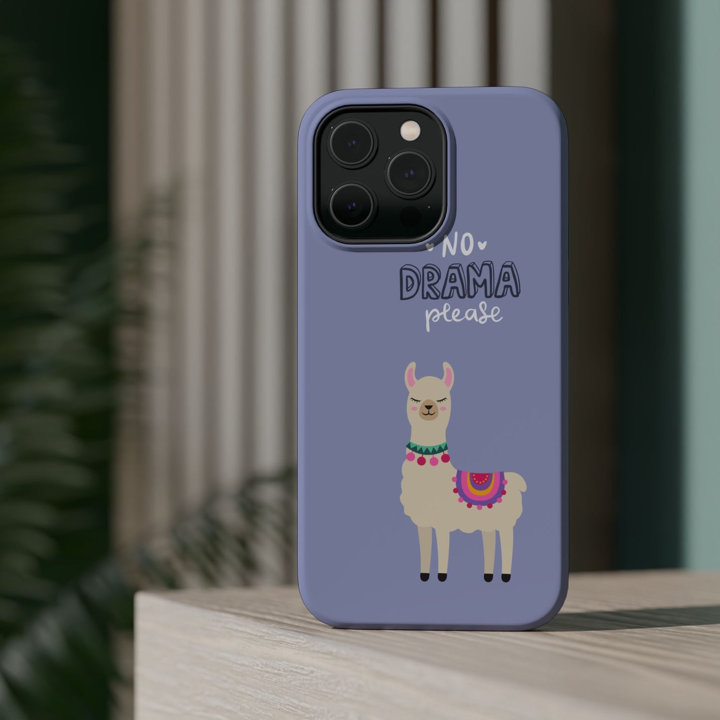 Cute Llama - No Drama MAGNETIC Tough Phone Case