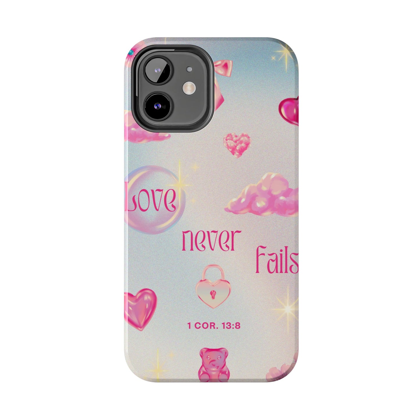 Love Never Fails Bible Verse Tough Phone Case