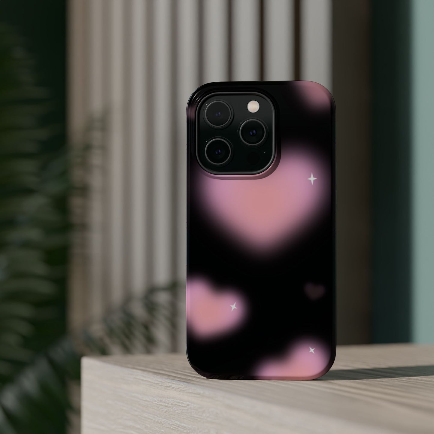 Romantic Pink Heart Pattern MAGNETIC Phone Case