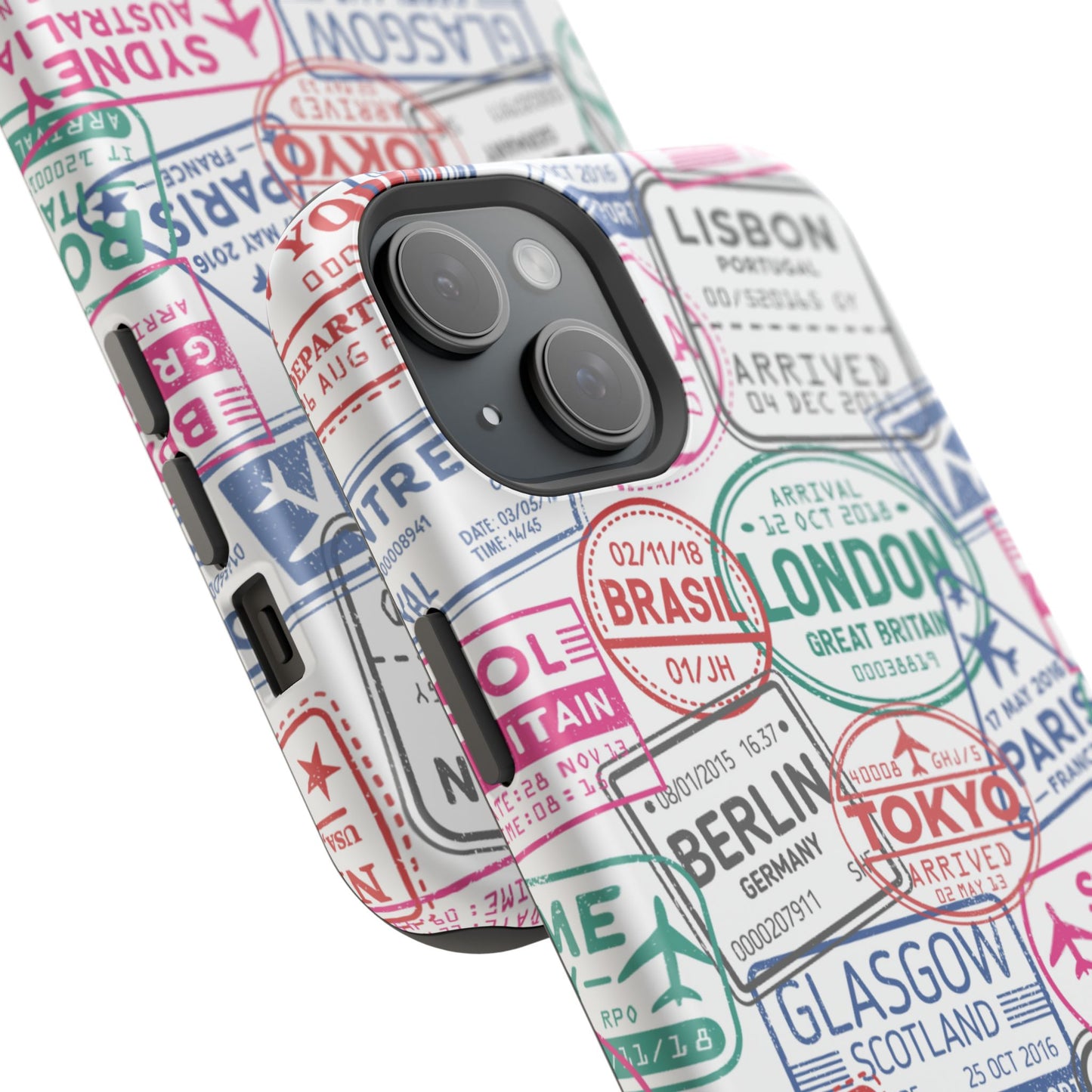 Travel-Inspired, Passport, Travelers, Adventure Stamp, Unique MAGNETIC Phone Case