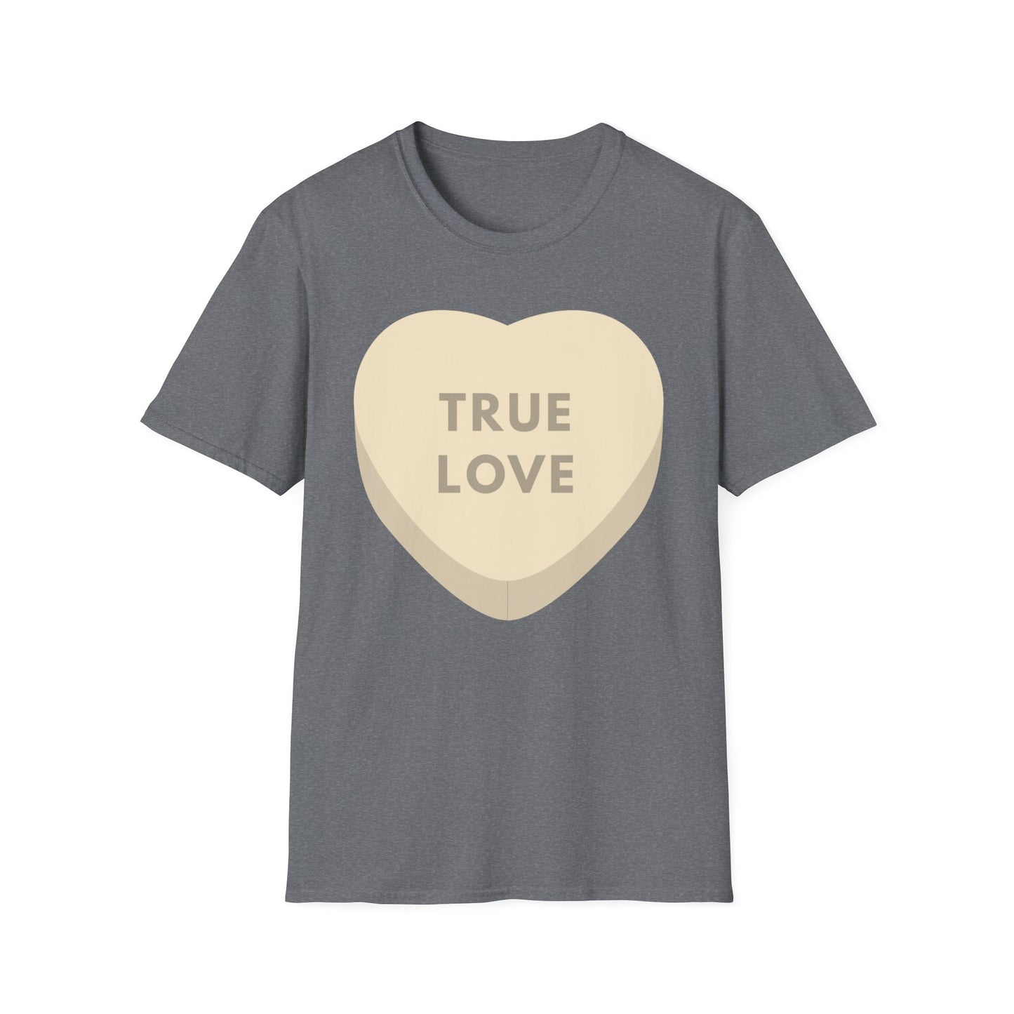 Couples Heart Graphic Unisex Softstyle T-Shirt - 'True Love' Design