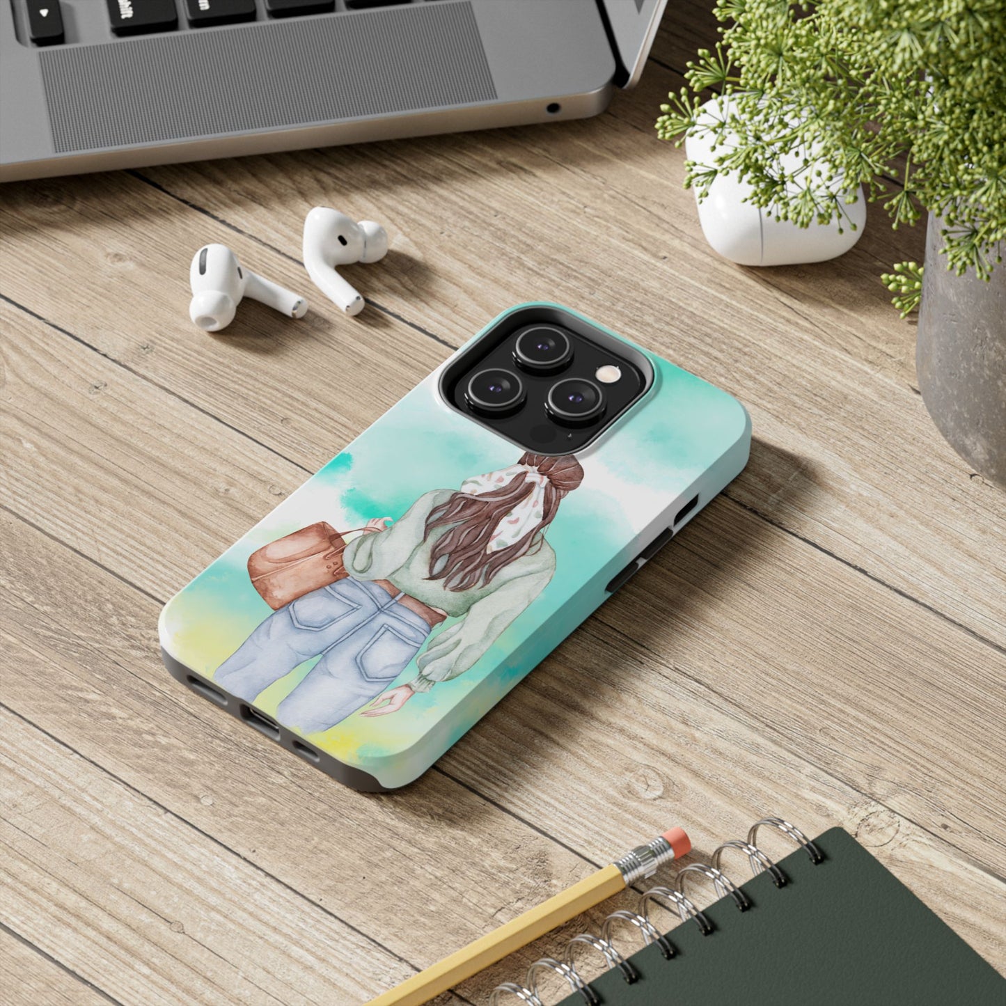 Whimsical Woman Tough Phone Case