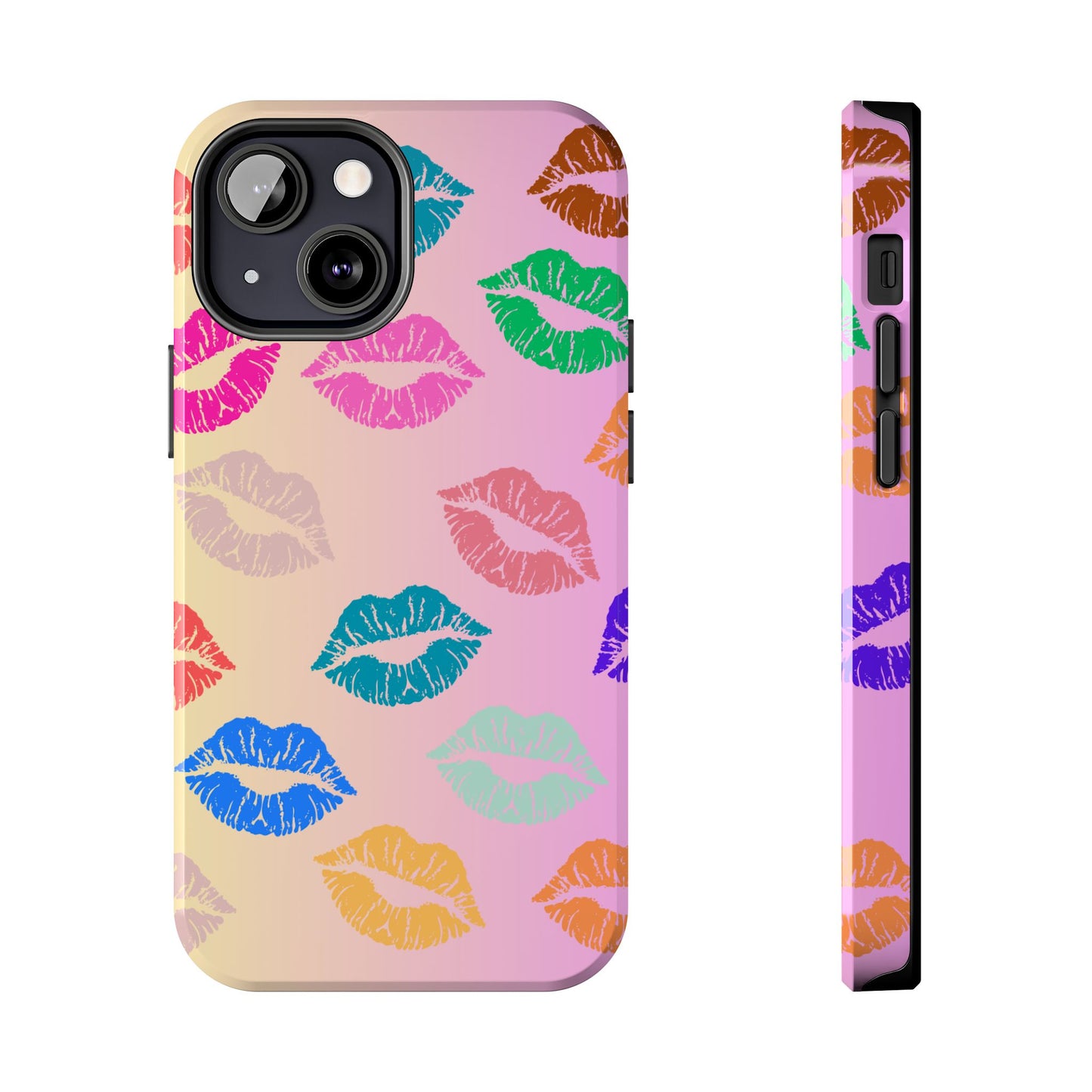 Kiss Print Tough Phone Cases Cute, Durable for Iphone