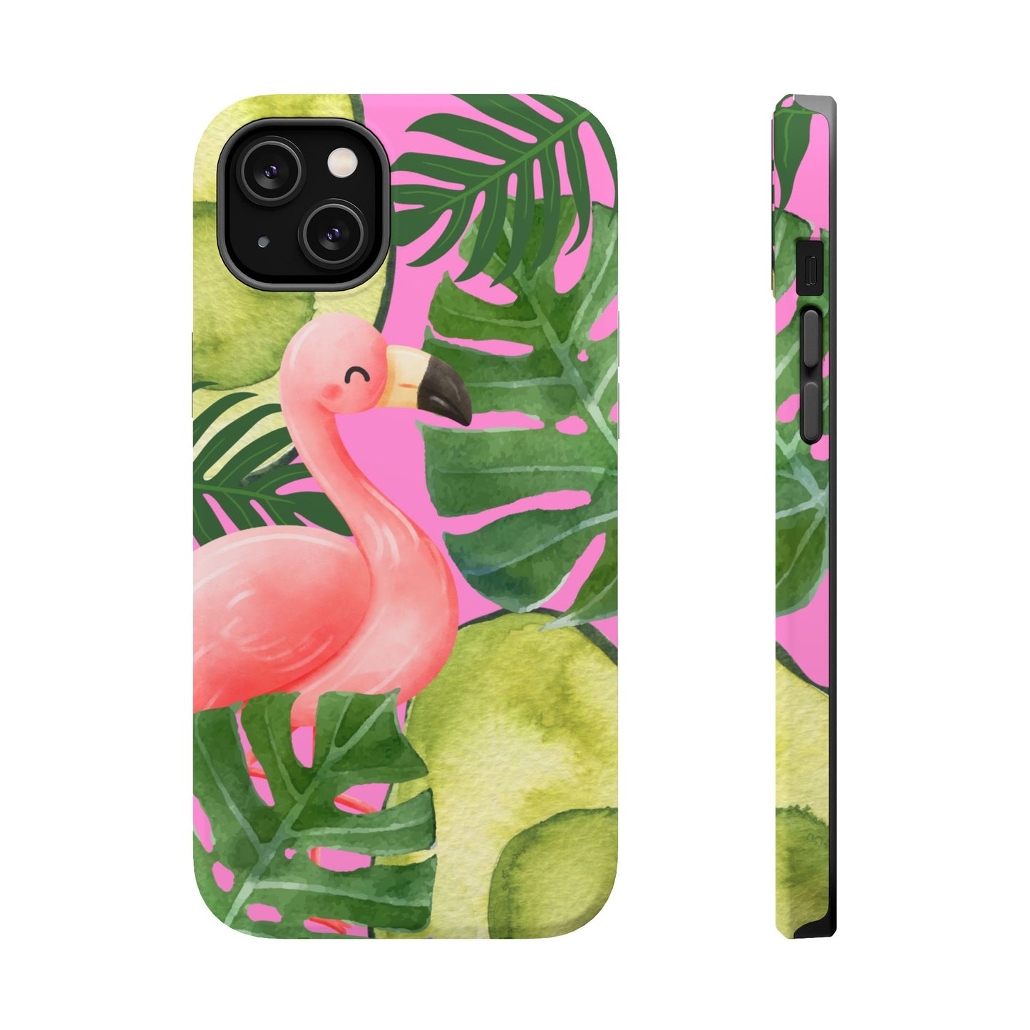 Tropical Flamingo, Cute, Summer Vibes MAGNETIC Tough Phone Case