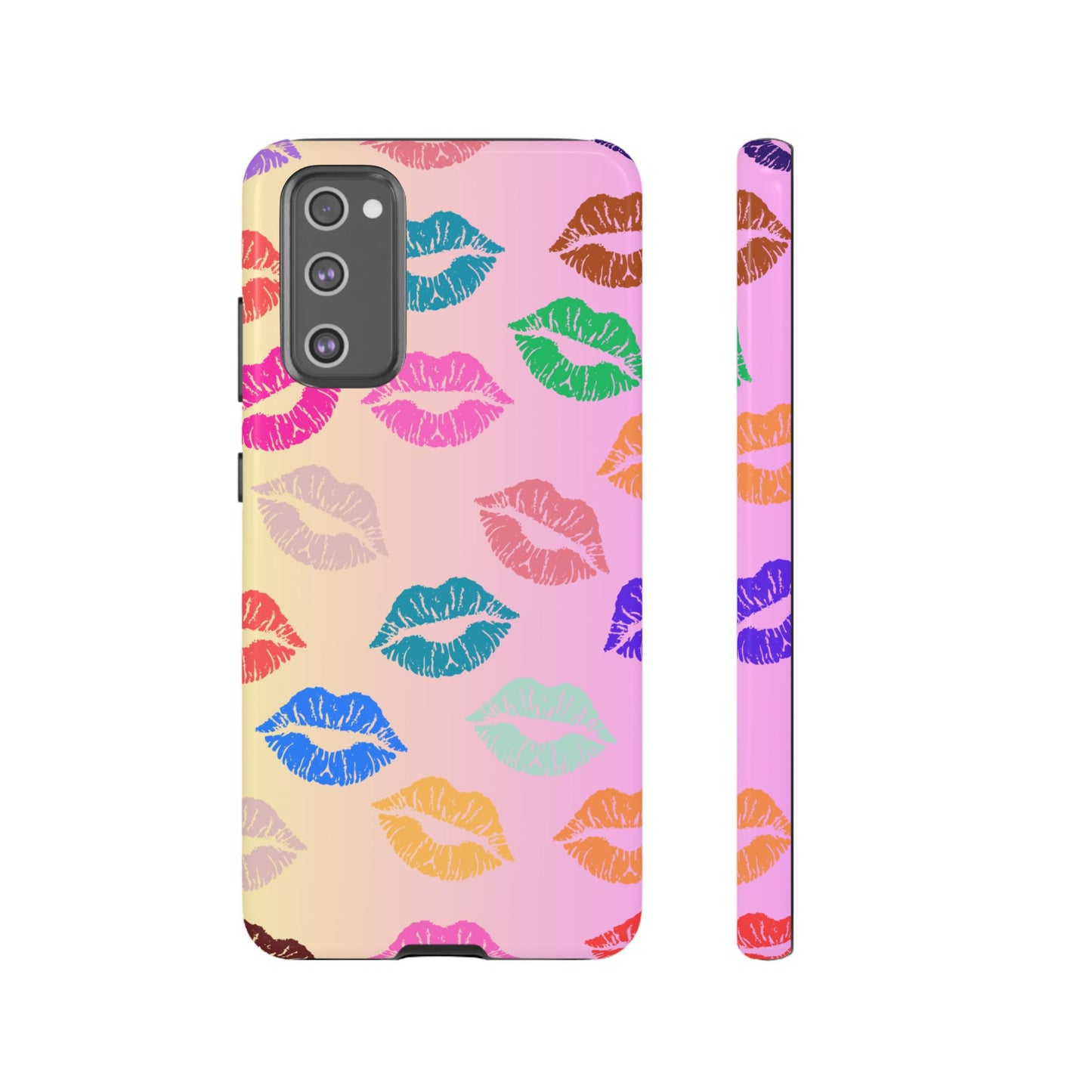 Kiss Print Tough Phone Cases Cute, Durable for Samsung