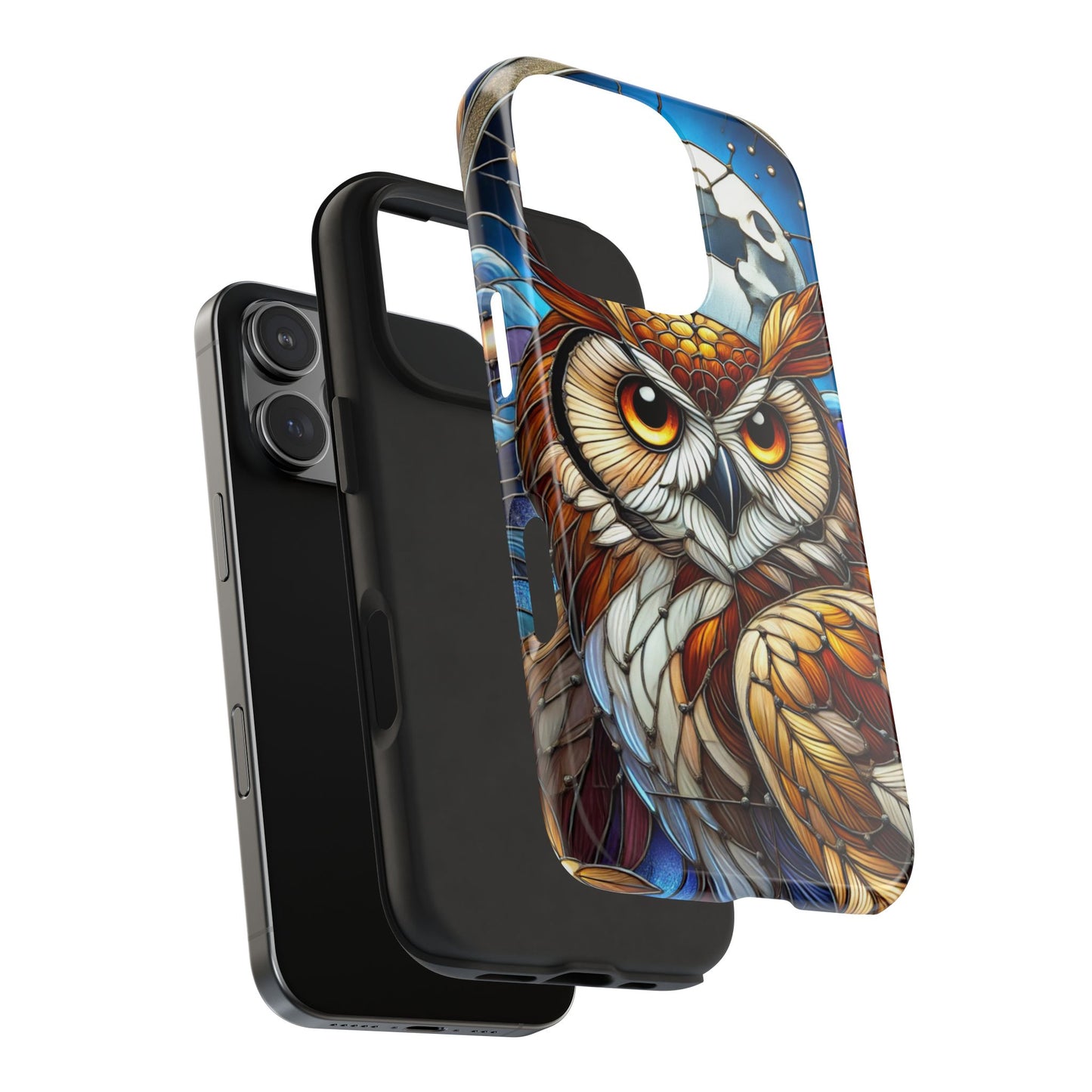 IPhone Case - Owl Stained Glass Design - Durable Protection