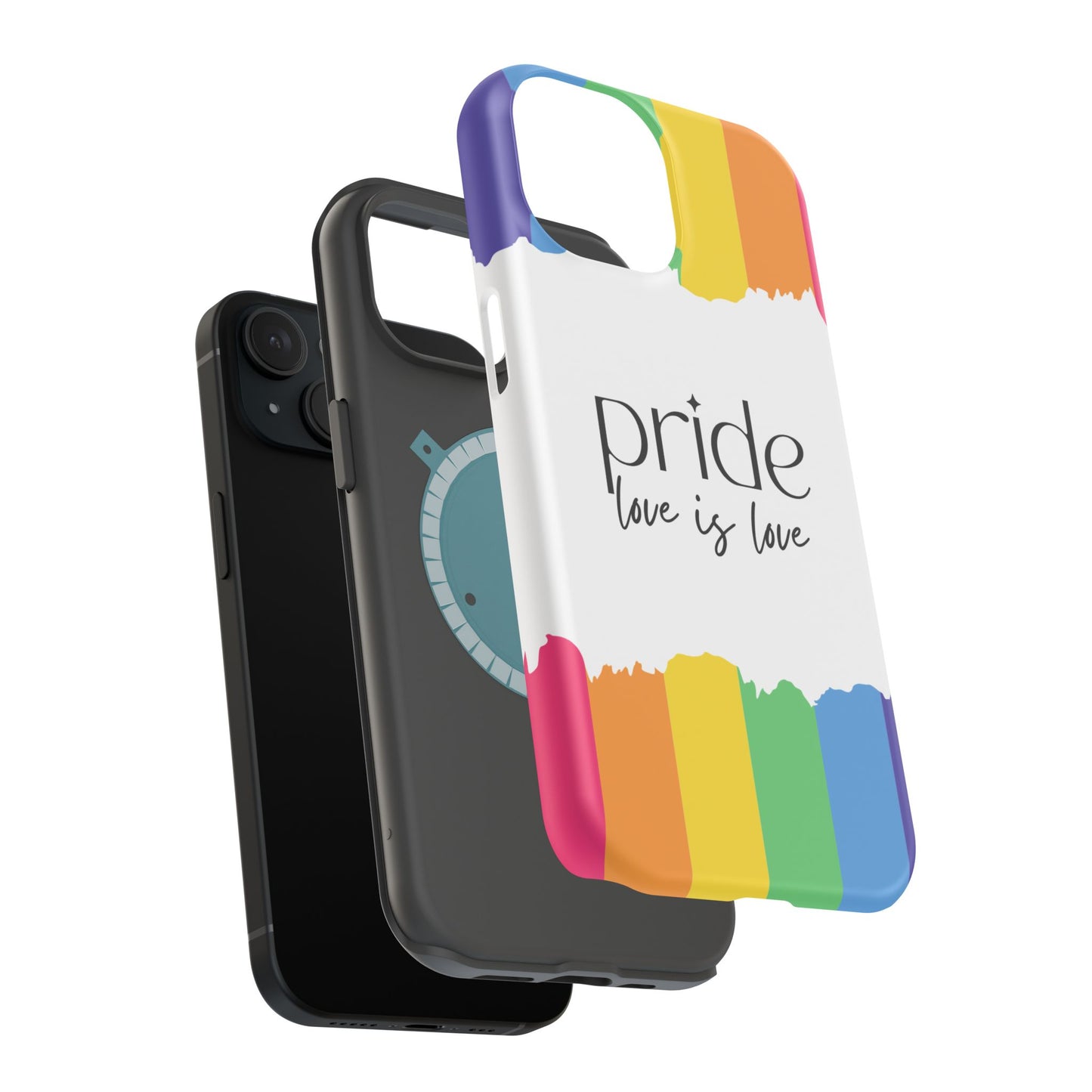 Pride - Love is Love, LGBTQ+, Rainbow Tough Phone Case