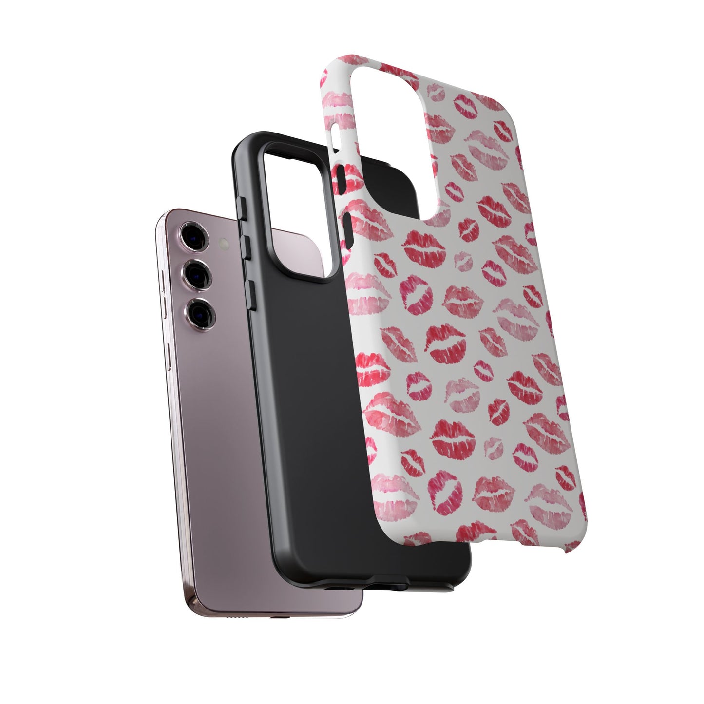 Kiss Pattern Tough Phone Cases, Cute, Unique for Samsung