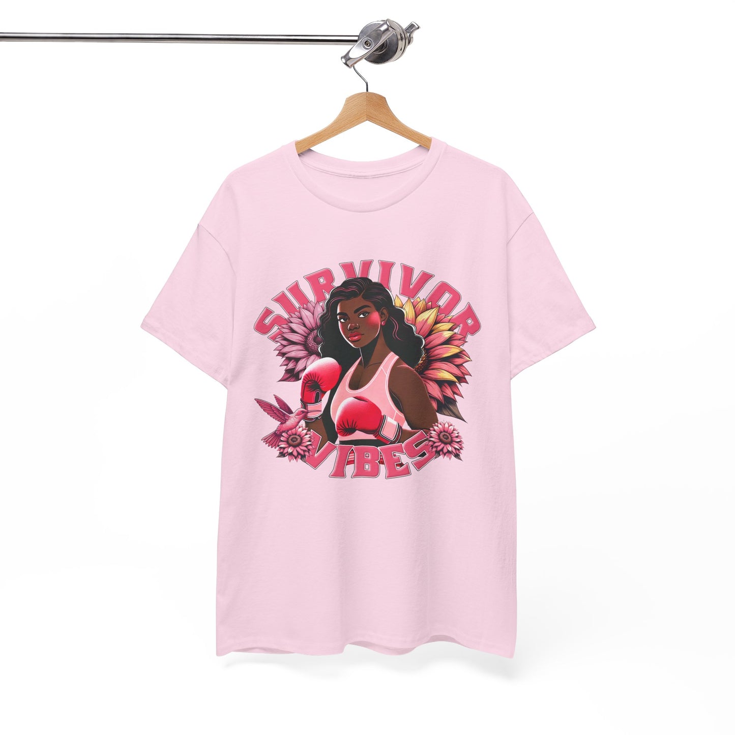 Survivor Vibes Unisex Tee - Empowering Breast Cancer T-Shirt