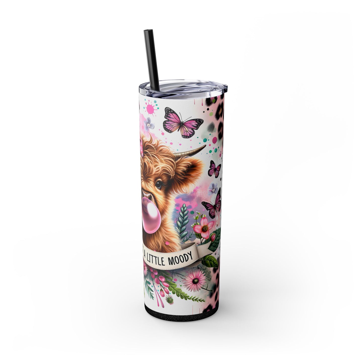 Cow Tumbler with Straw - 20oz – A LITTLE MOODY - Perfect Gift