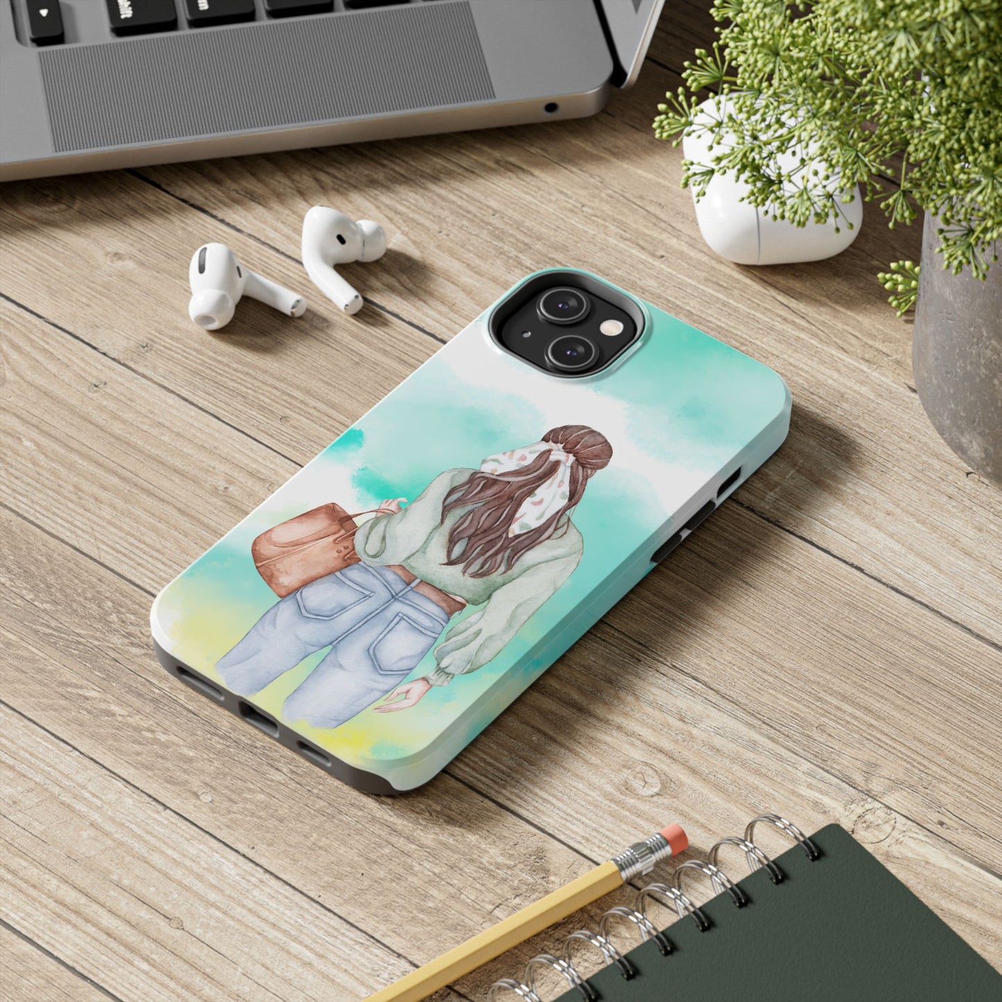 Whimsical Woman Tough Phone Case