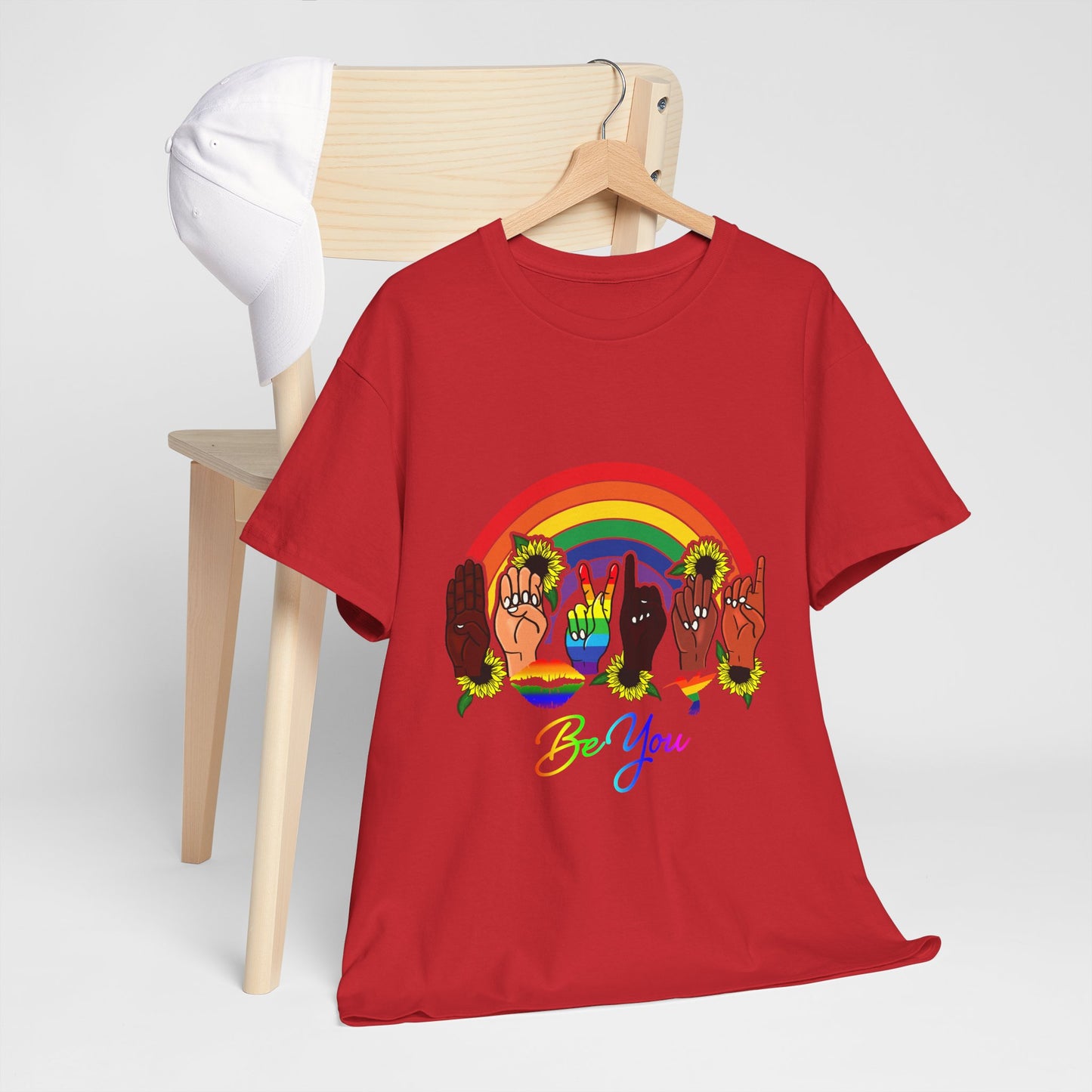 Be You Rainbow Hands Unisex Cotton Tee