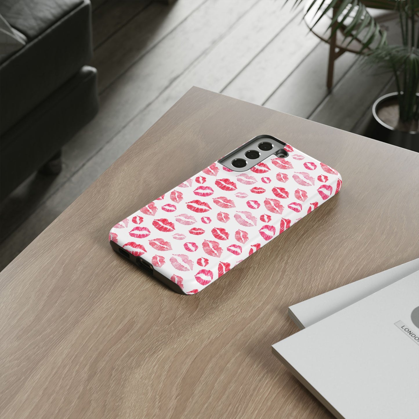 Kiss Pattern Tough Phone Cases, Cute, Unique for Samsung