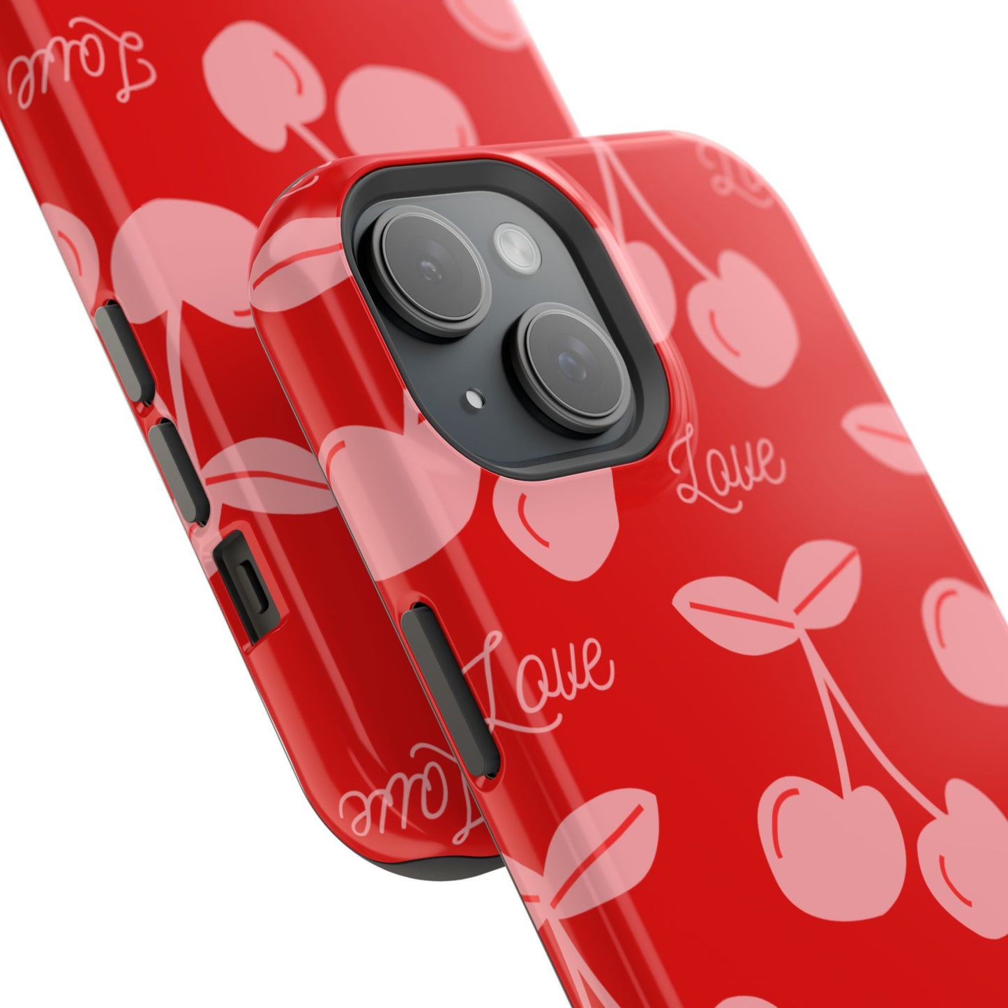 Cherry Love MAGNETIC Tough Cases, Cute Protection, Gift for Her, Valentine's Day