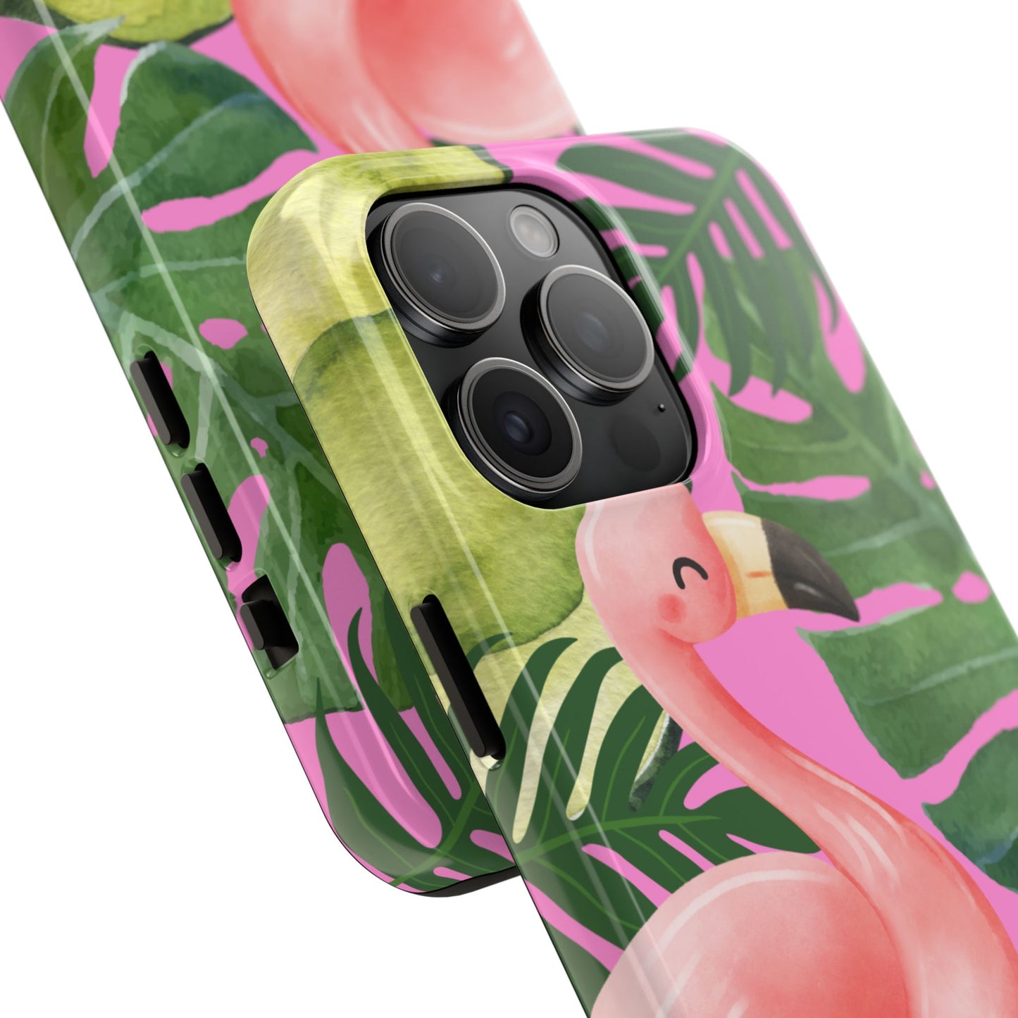 Tropical Flamingo, Cute, Summer Vibes Tough Phone Case