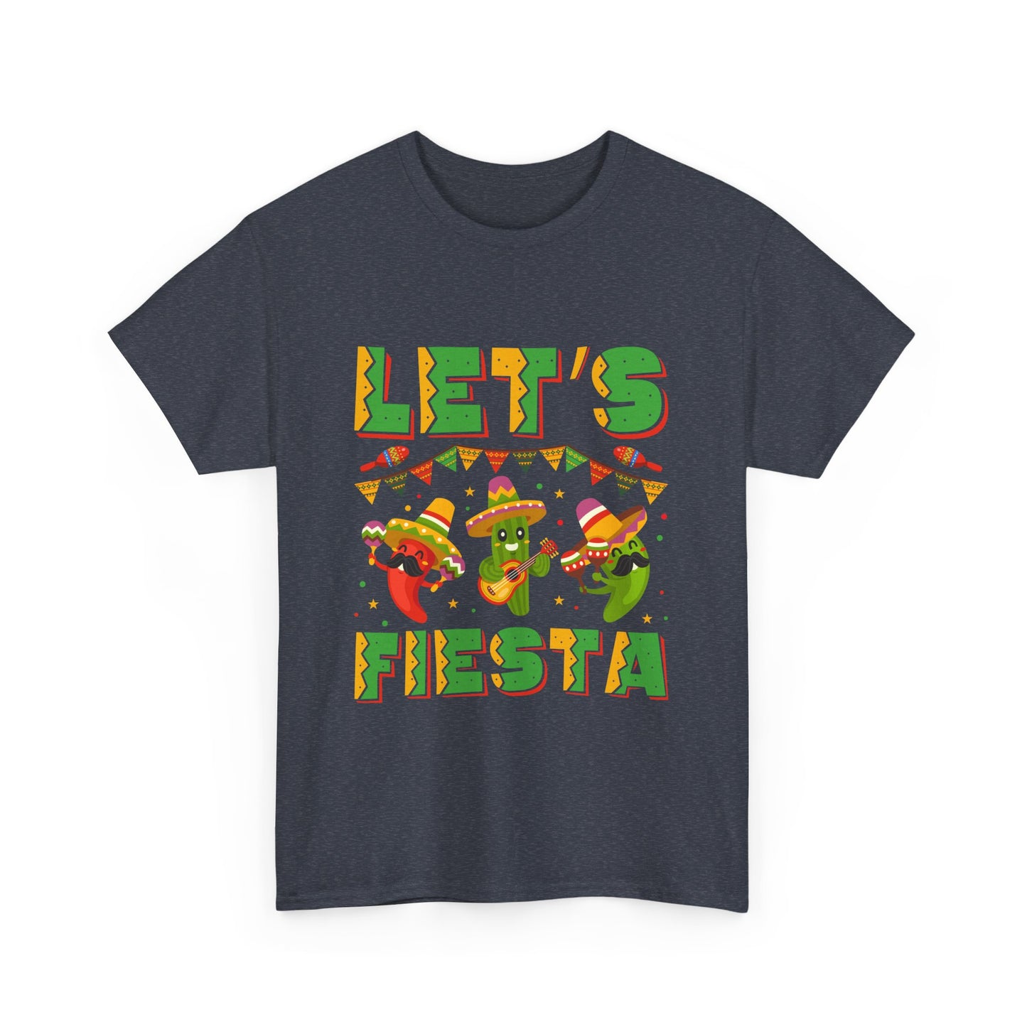 Let's Fiesta Unisex Heavy Cotton Tee - Fun Party Shirt for Celebrations