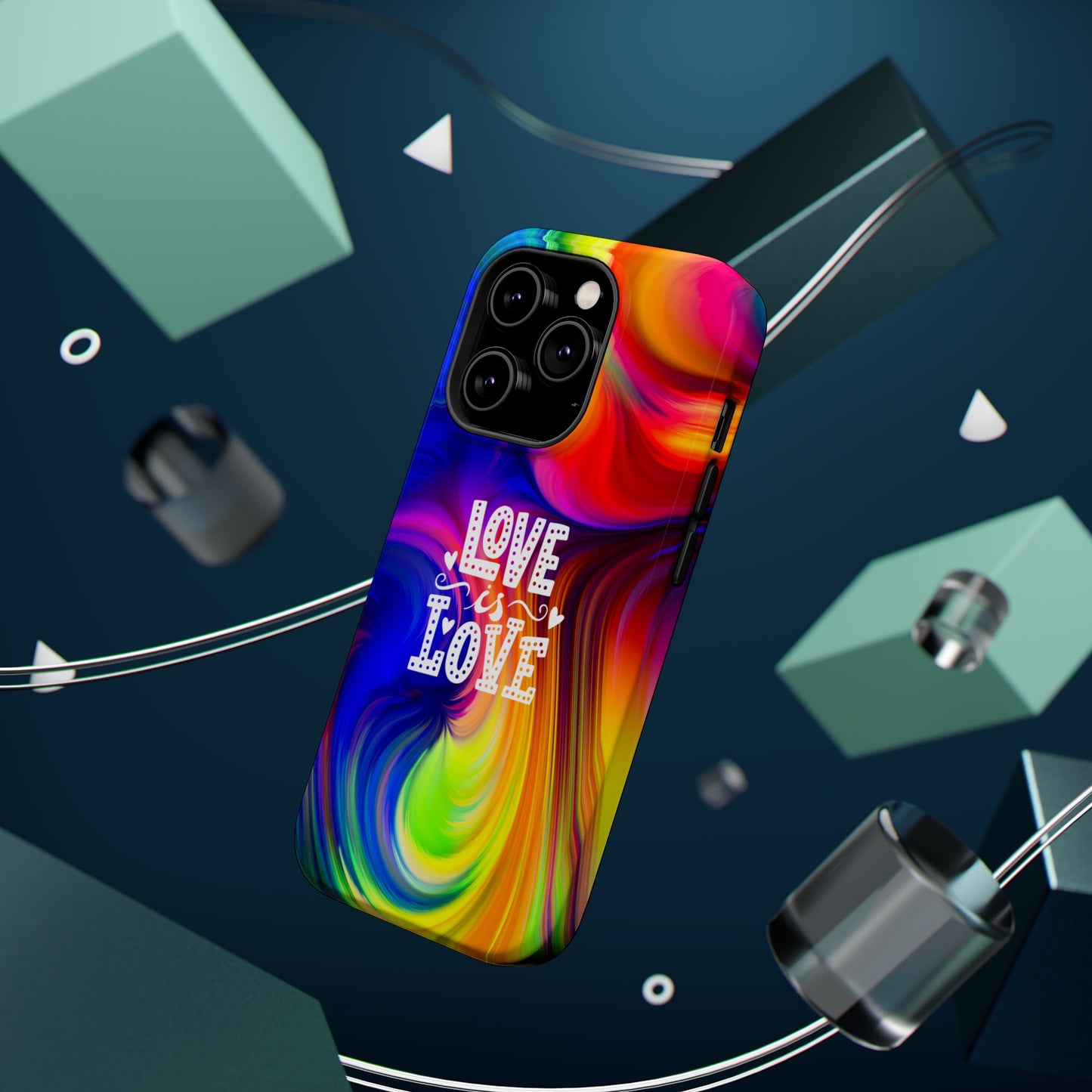 LOVE IS LOVE Colorful Love, Pride Tough Phone Case