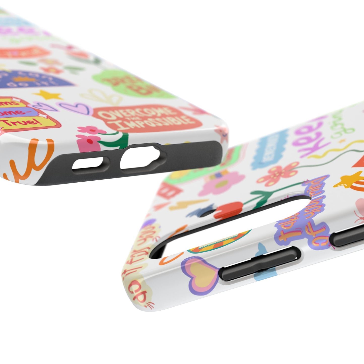 Inspirational, Motivational Phone Case, Cute Floral, Confidence Case, Gift for Her, Positive Vibes