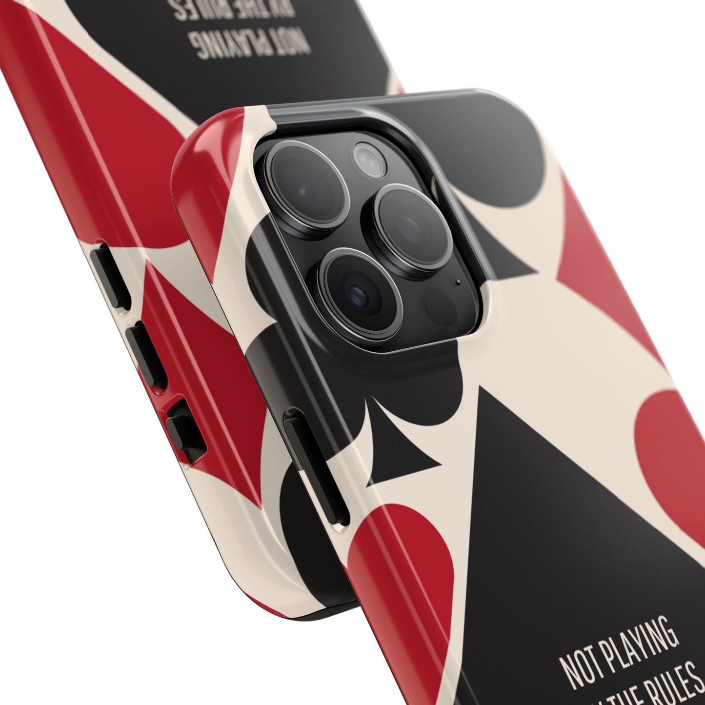 Bold Playing Card Tough Phone Case - Not Playing by the Rules