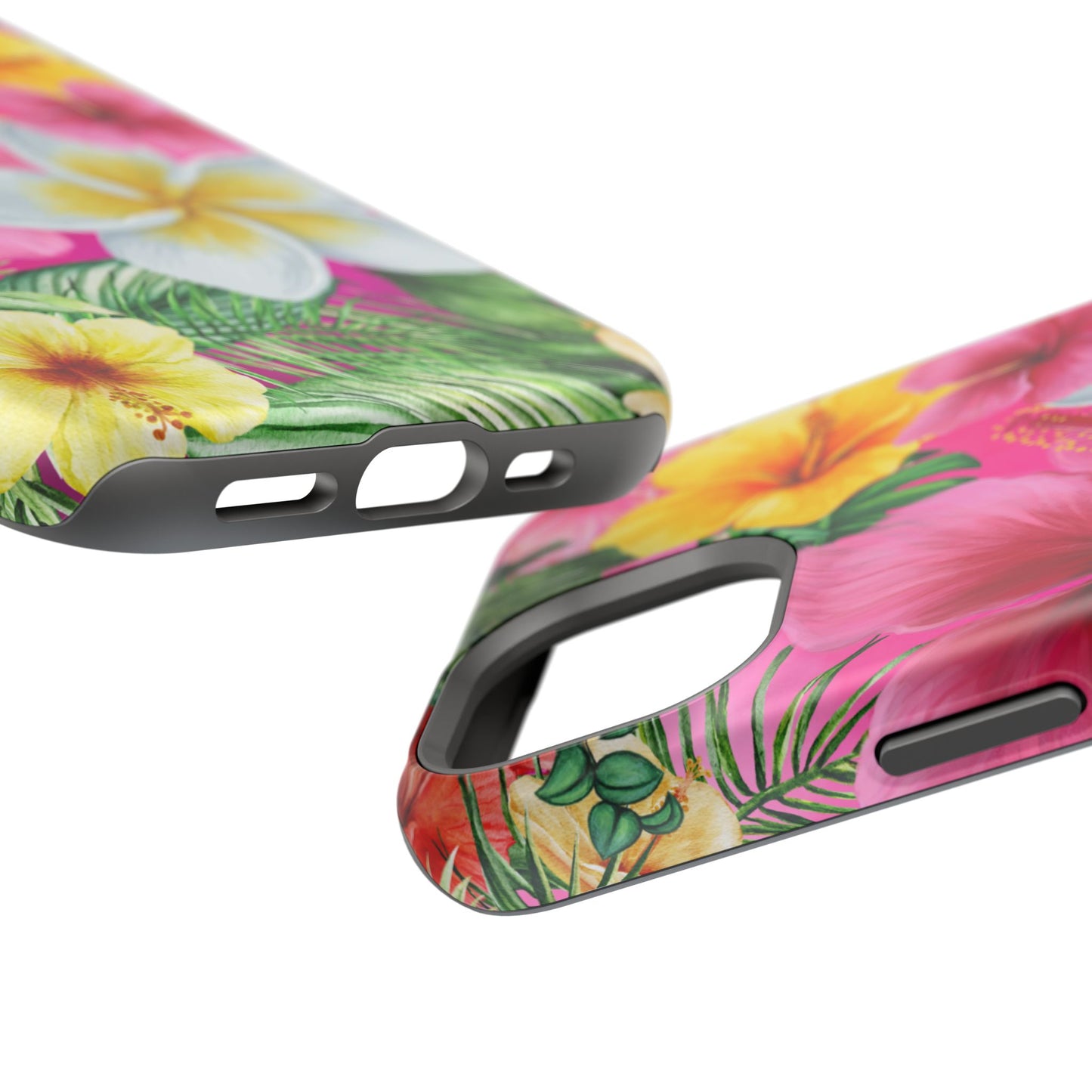 Tropical Floral MAGNETIC Phone Case - Tough, Durable, Chic Protection, Summer Vibes, Gift for Her