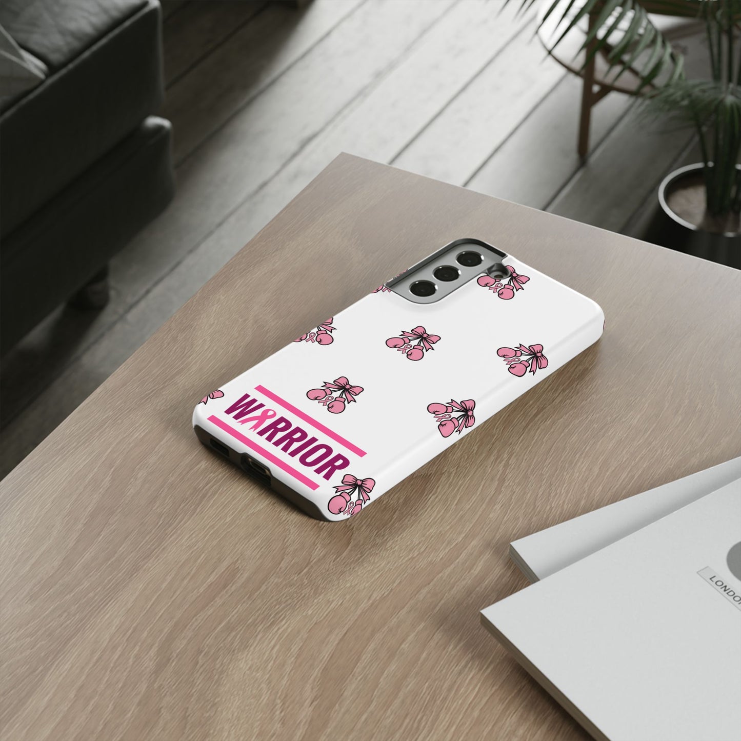 Phone Case - Pink Warrior Cancer Awareness Gift for Breast Cancer Survivor for Samsung