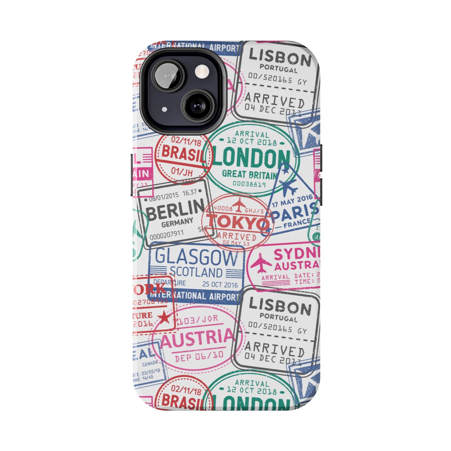 Travel-Inspired, Passport, Travelers, Adventure Stamp, Unique Phone Case