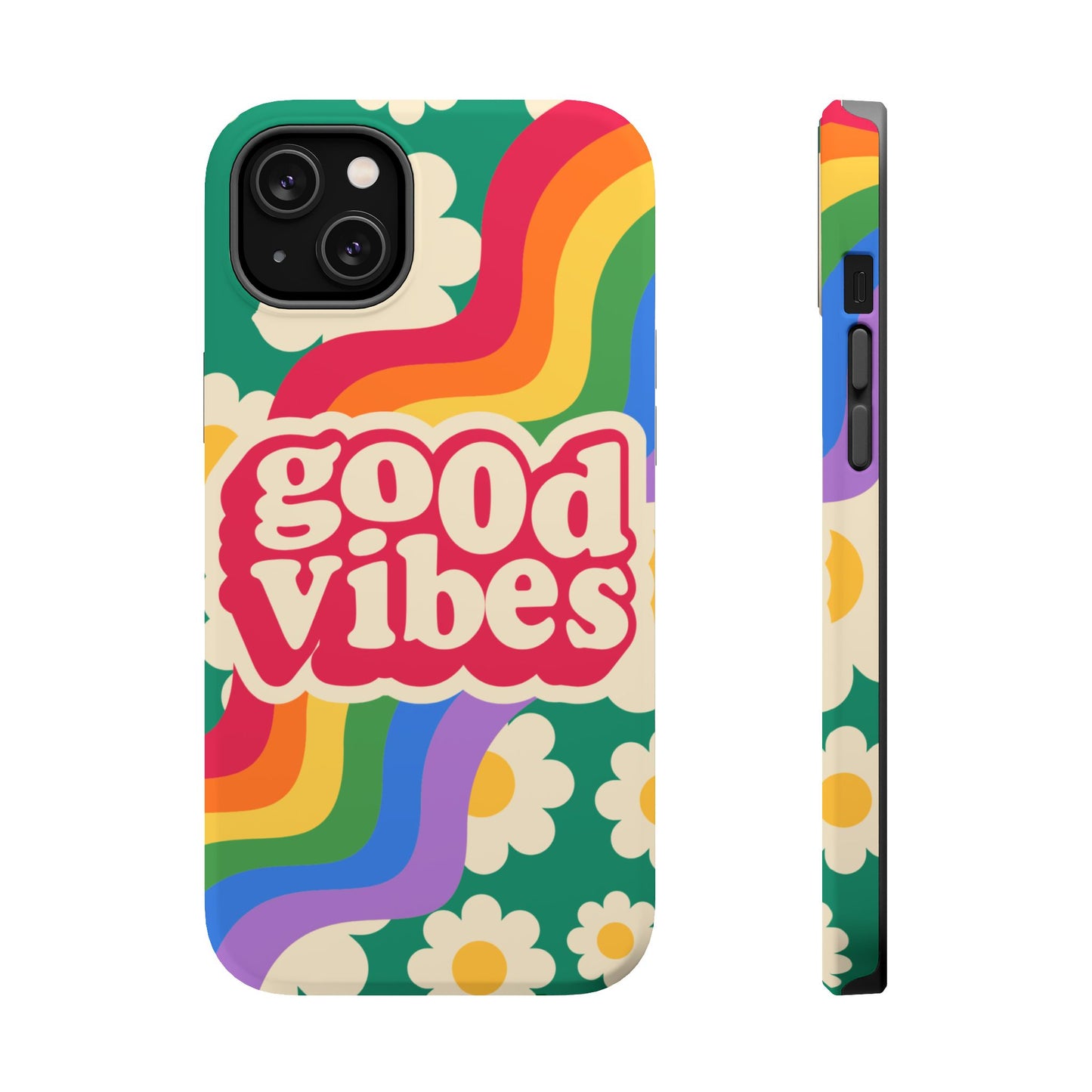 Good Vibes MAGNETIC Tough Phone Cases, Colorful, Cheerful Phone Protection, Gifts for Friends