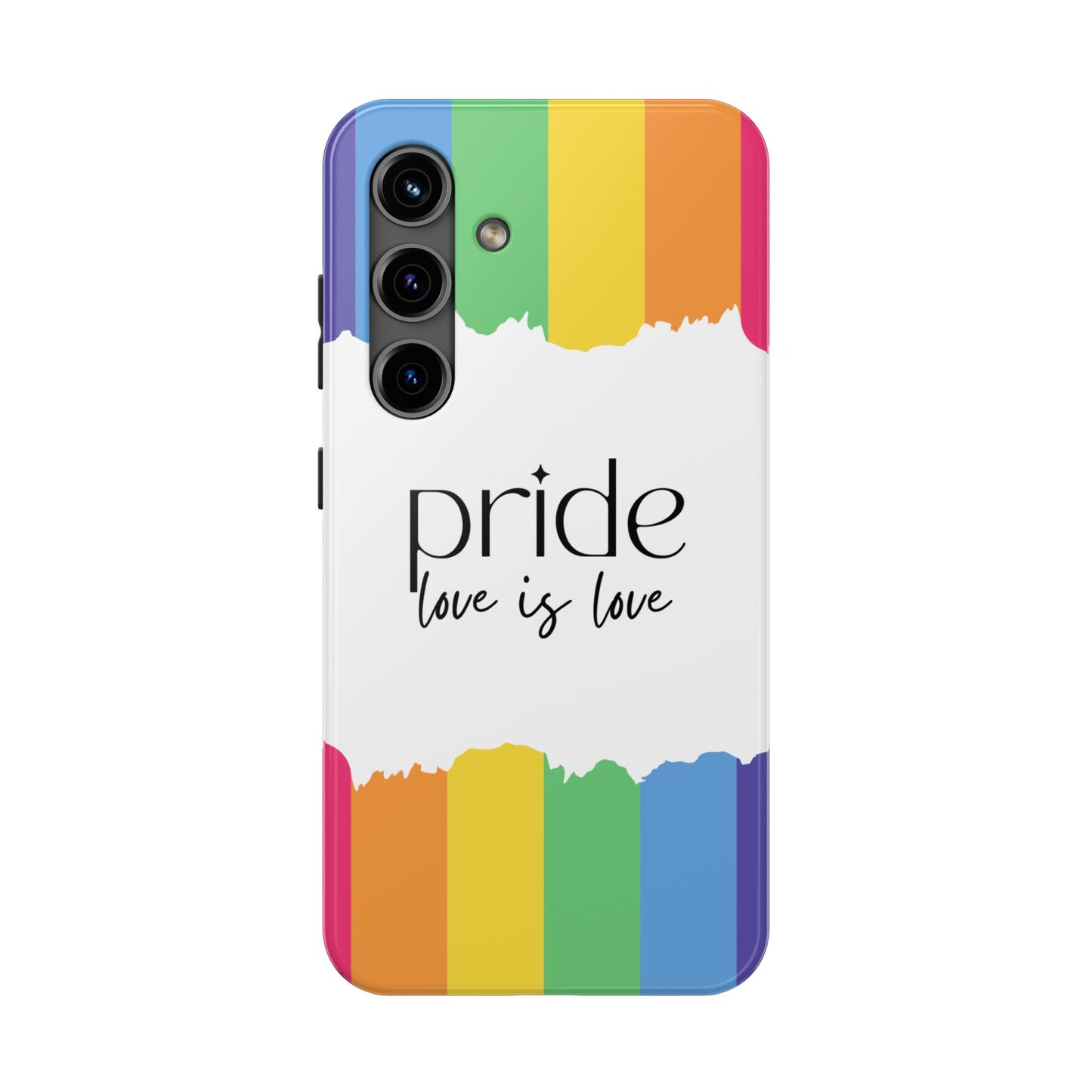 Pride - Love is Love, LGBTQ+, Rainbow Tough Phone Case