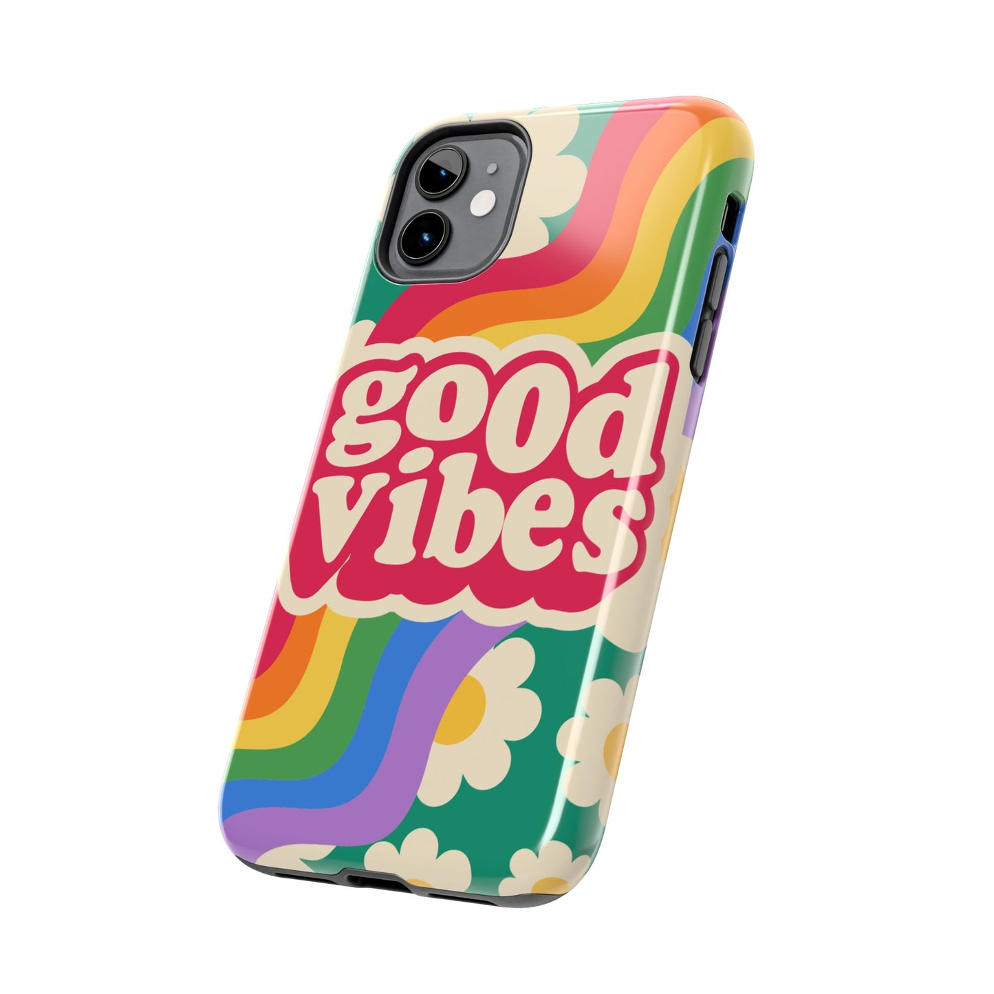 Good Vibes Tough Phone Cases, Colorful, Cheerful Phone Protection, Gifts for Friends