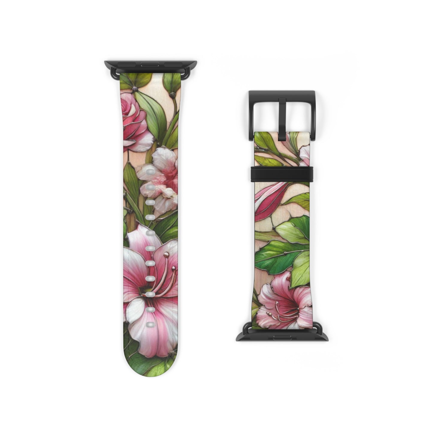 Floral Watch Band - Vibrant Bloom Design for Smartwatches