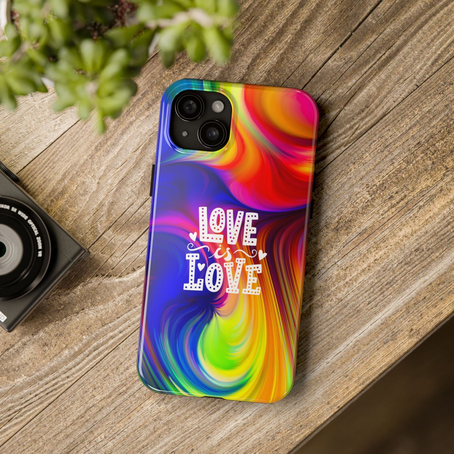 LOVE IS LOVE Colorful Love, Pride Tough Phone Case