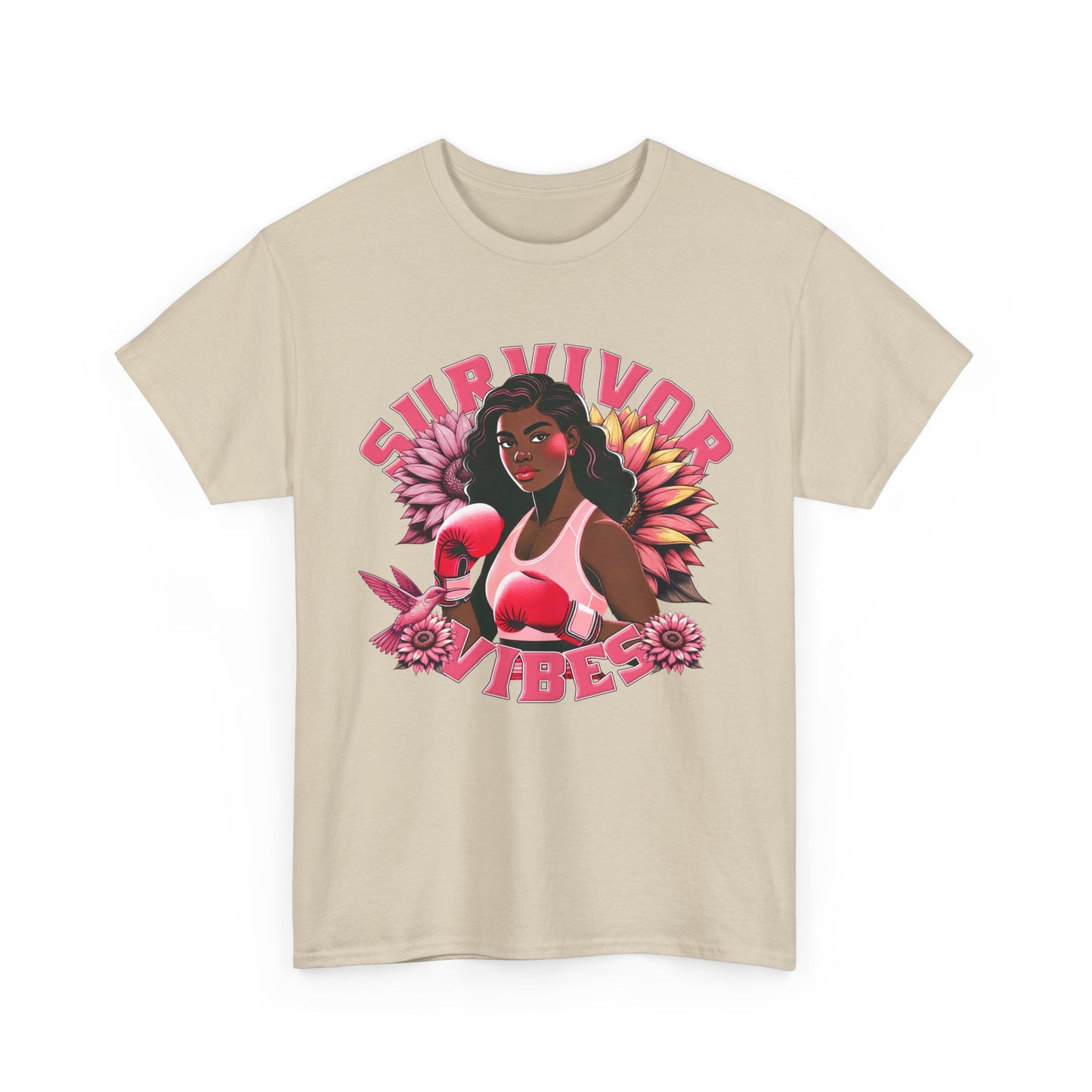 Survivor Vibes Unisex Tee - Empowering Breast Cancer T-Shirt