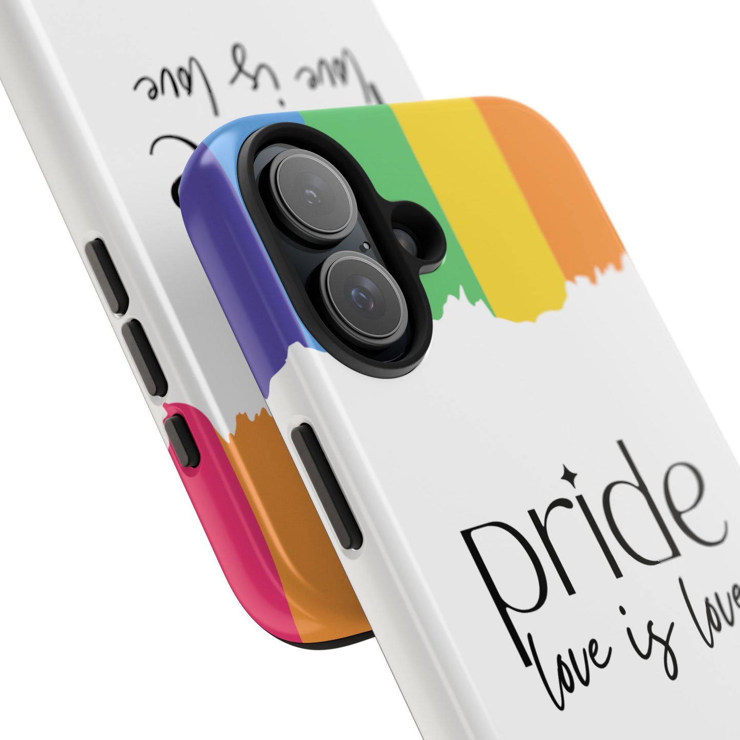 Pride - Love is Love, LGBTQ+, Rainbow Tough Phone Case