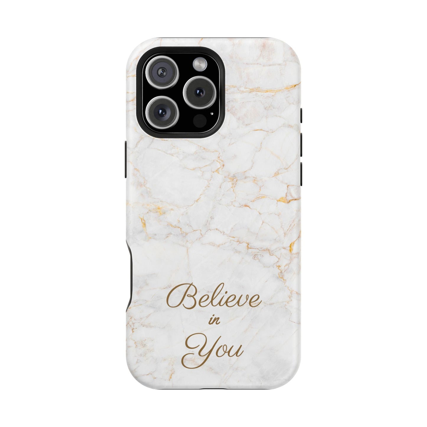 Elegant Motivational, Inspirational - Believe in You, Tough MAGNETIC Phone Case