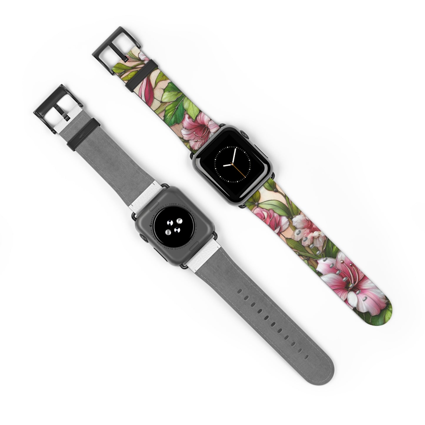 Floral Watch Band - Vibrant Bloom Design for Smartwatches