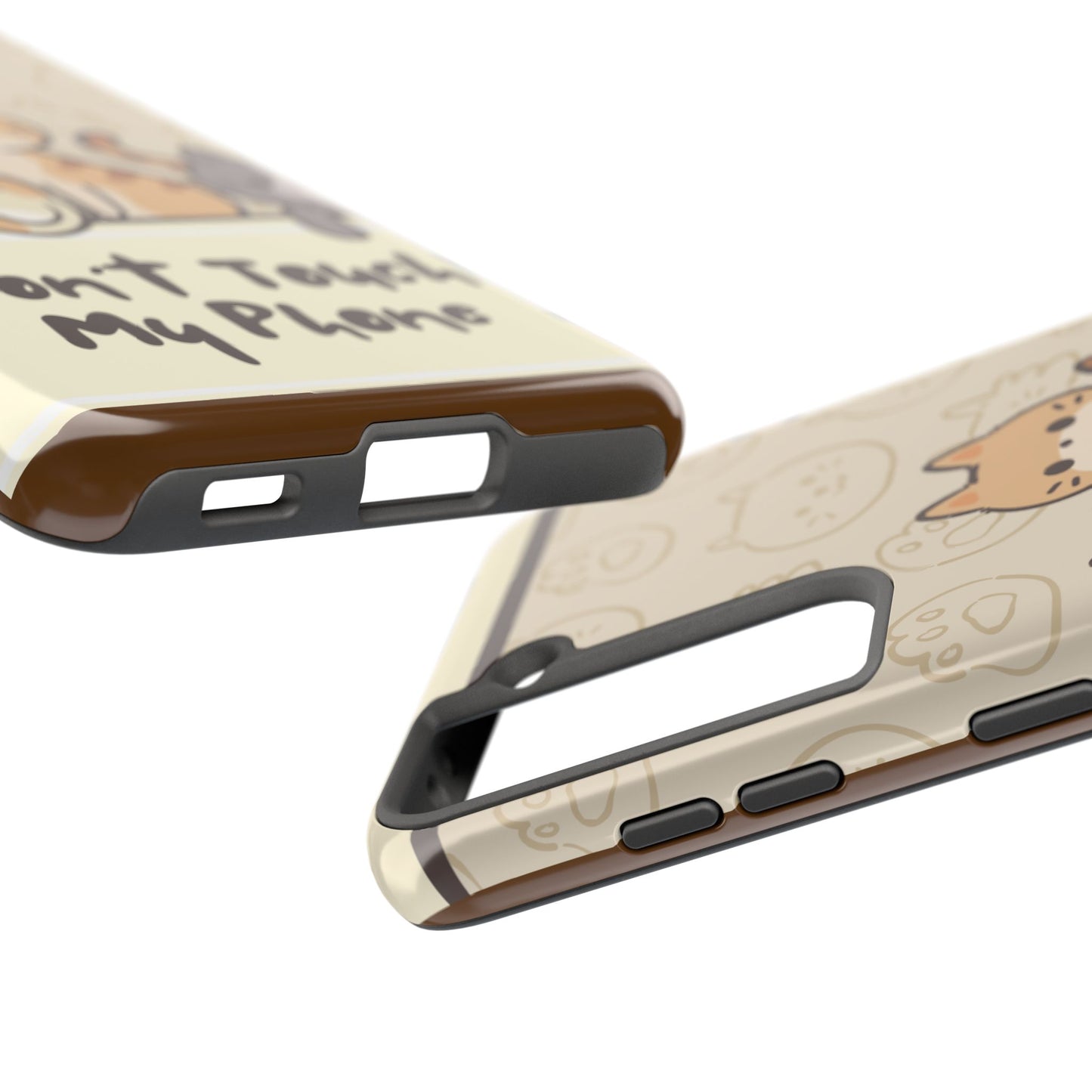 Cute Cat Tough Phone Case - Don’t Touch My Phone!
