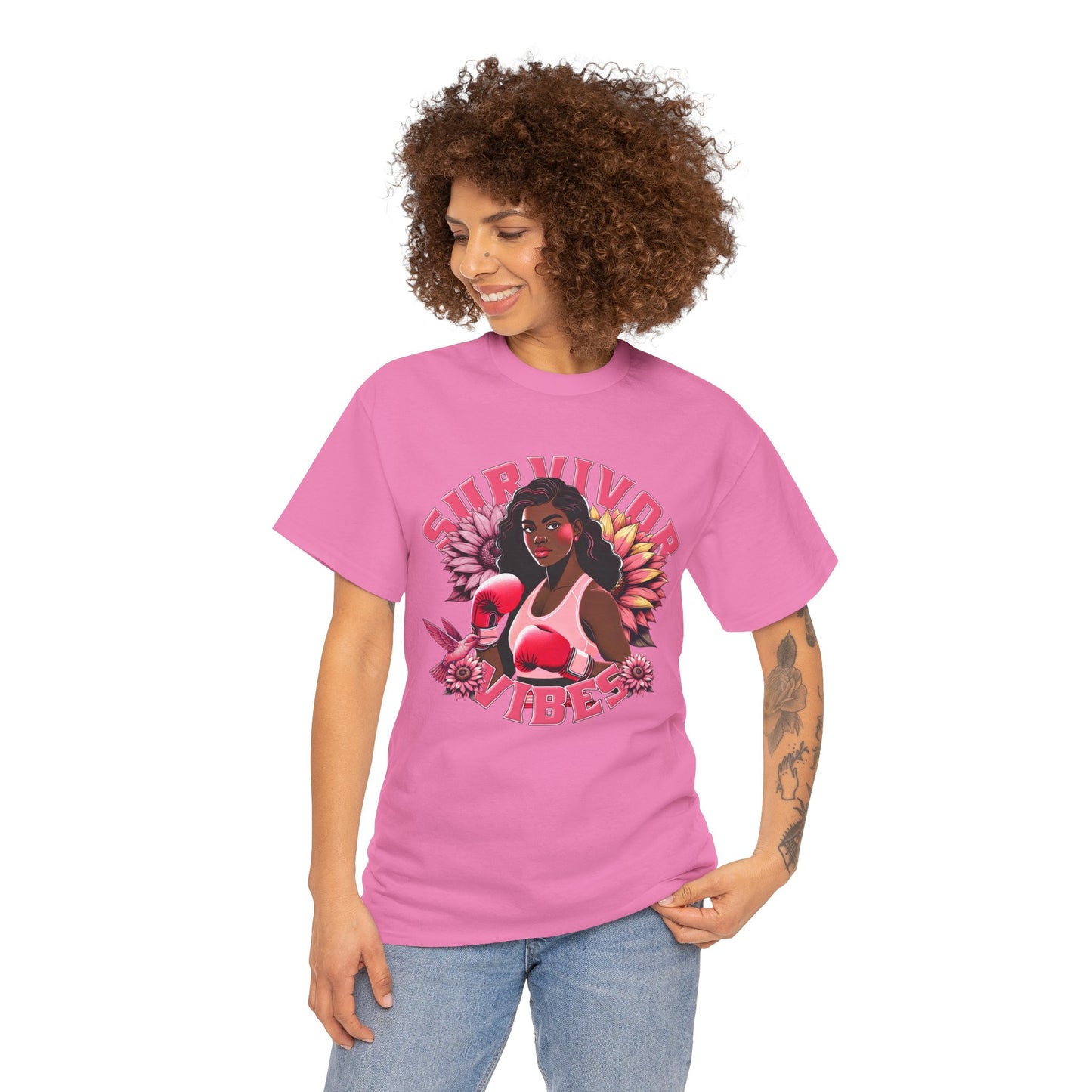 Survivor Vibes Unisex Tee - Empowering Breast Cancer T-Shirt