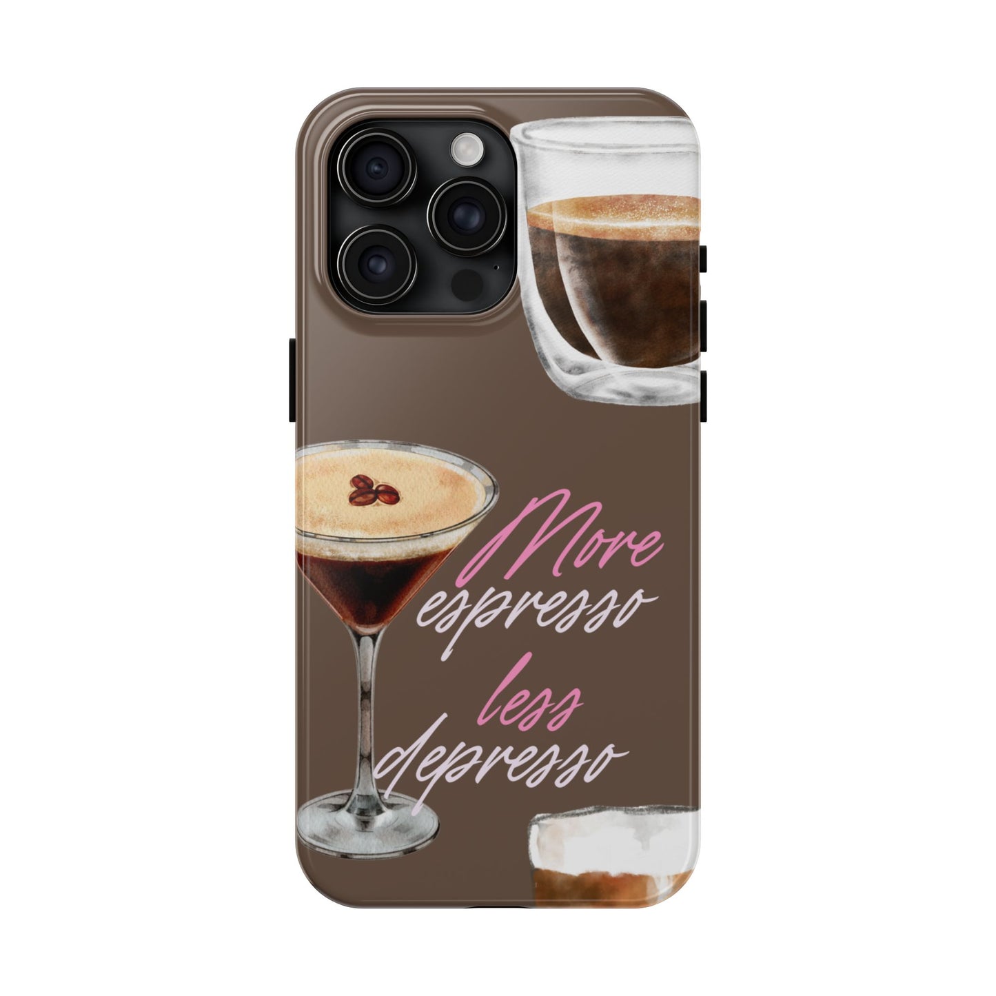 Stylish Coffee Phone Case, Espresso Lovers Gift, Cute Tough Case, Coffee Aesthetic, Phone Accessory for Baristas