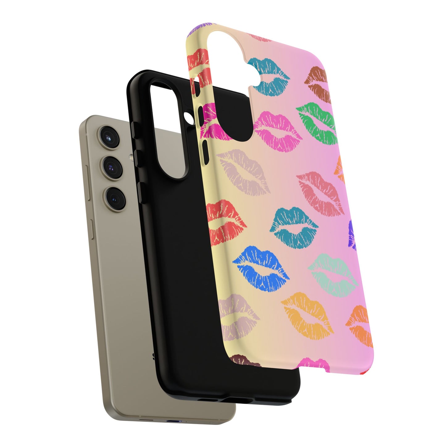 Kiss Print Tough Phone Cases Cute, Durable for Samsung