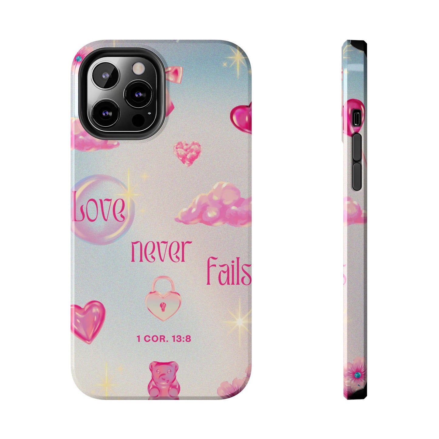 Love Never Fails Bible Verse Tough Phone Case