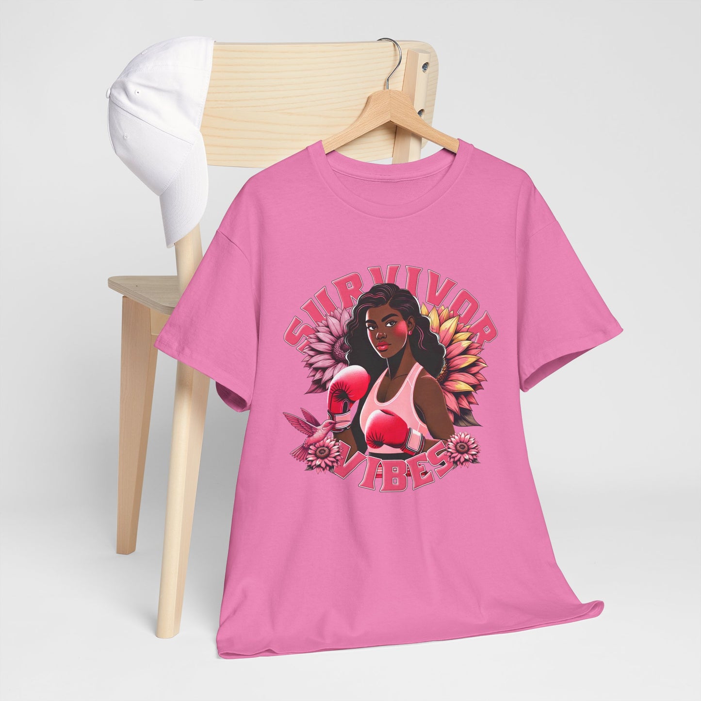 Survivor Vibes Unisex Tee - Empowering Breast Cancer T-Shirt