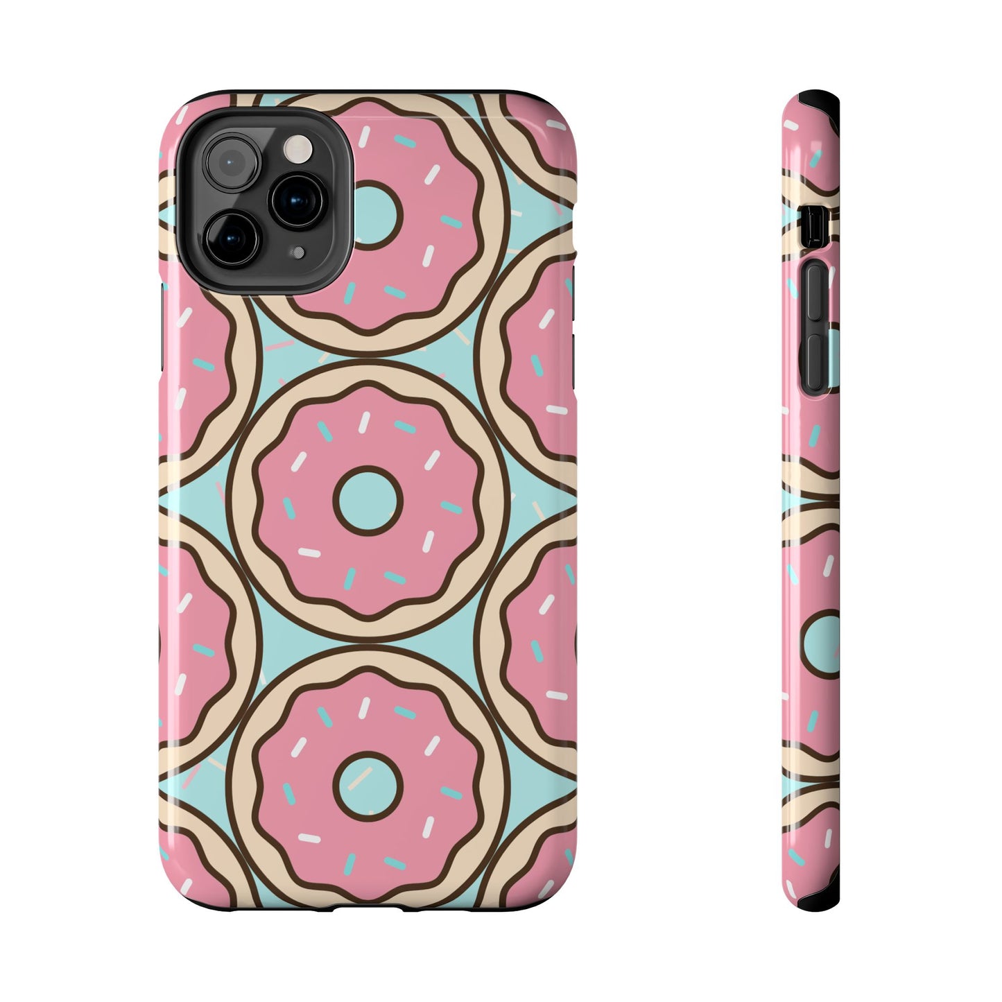 Cute Donut Pattern Tough Phone Case