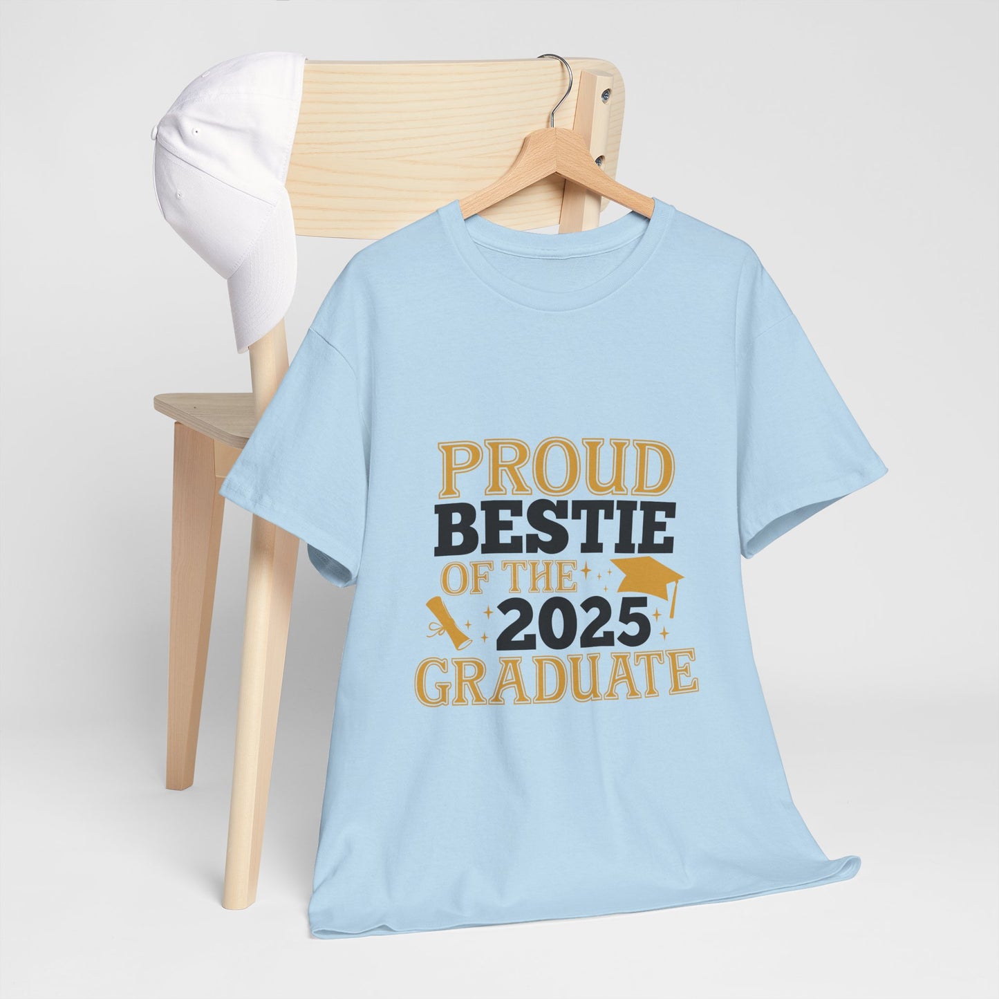 Proud Bestie of the 2025 Graduate Unisex Cotton Tee