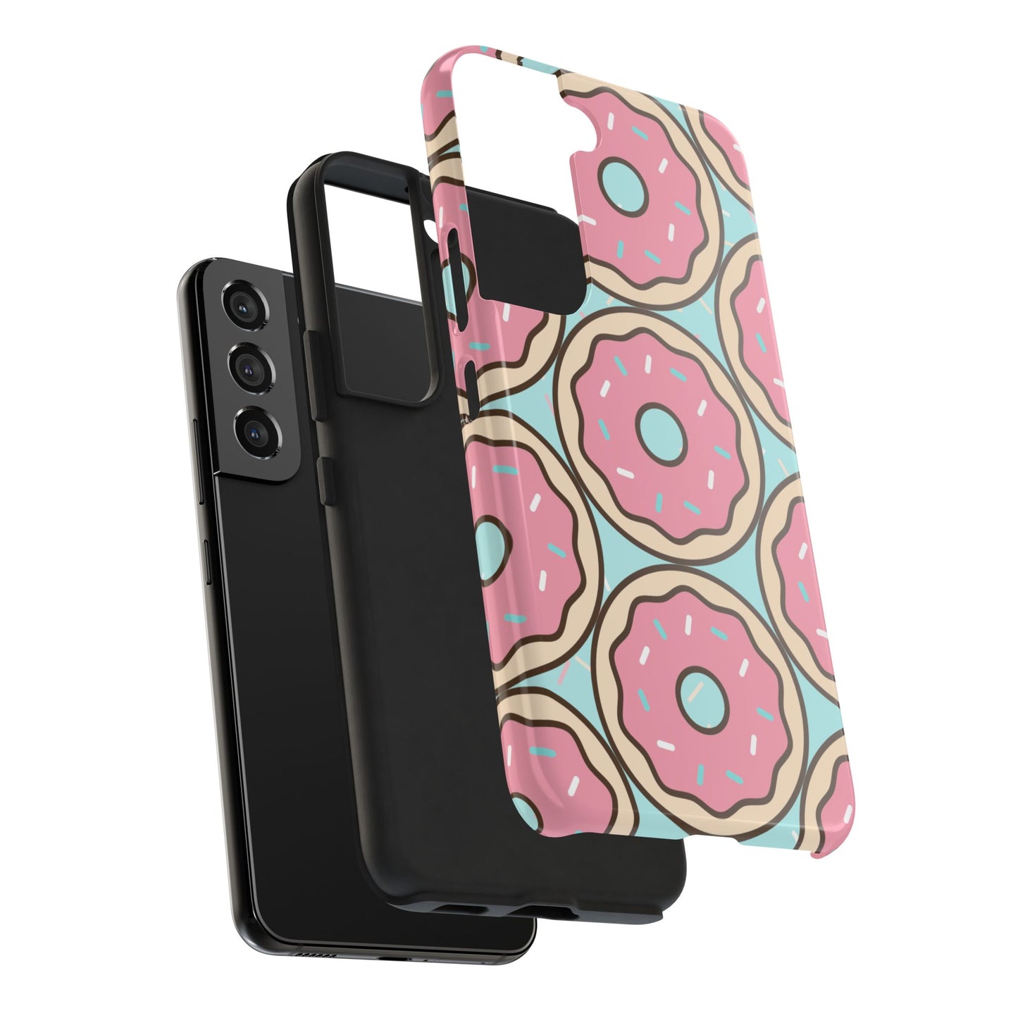 Cute Donut Pattern Tough Phone Case