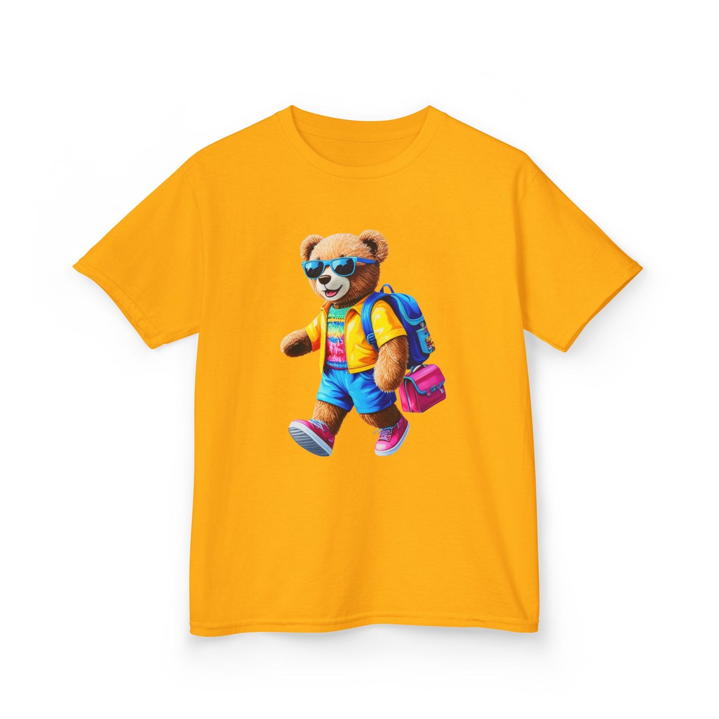 Cool Bear Kids Tee, Kids Cotton T-shirt, Cute Animal Shirt, Back to School Tee, Fun Bear Graphic Tee
