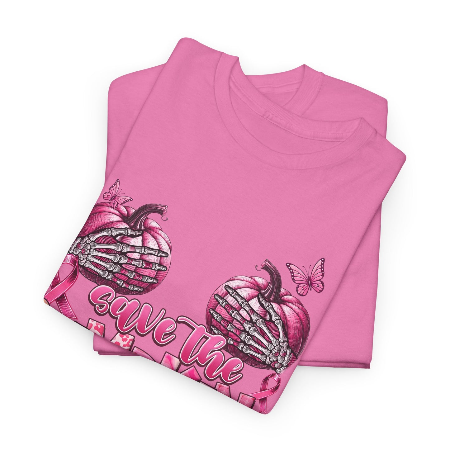 Save the Pumpkins Unisex Tee | Fall Fashion & Breast Cancer Awareness