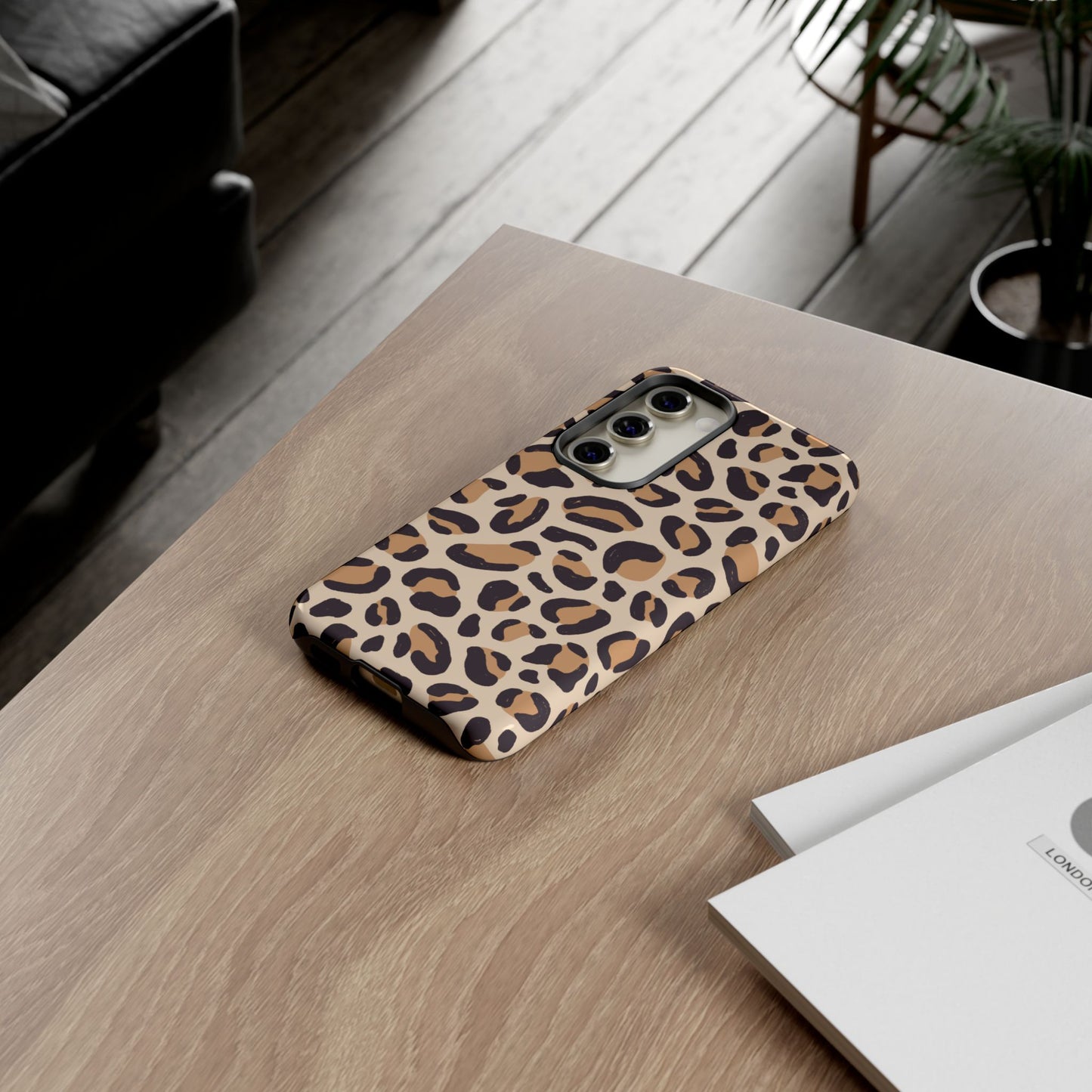 Leopard Print Tough Phone Case for Samsung