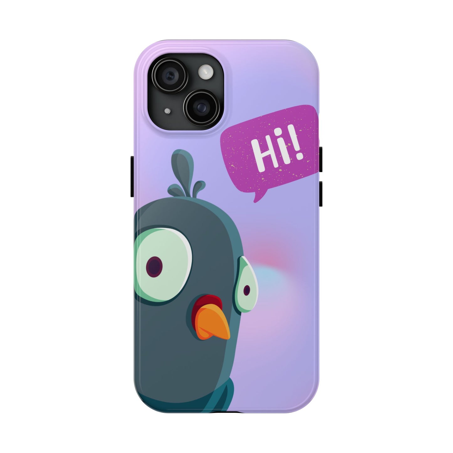 Colorful Cartoon Bird Tough Phone Case - Say Hi!