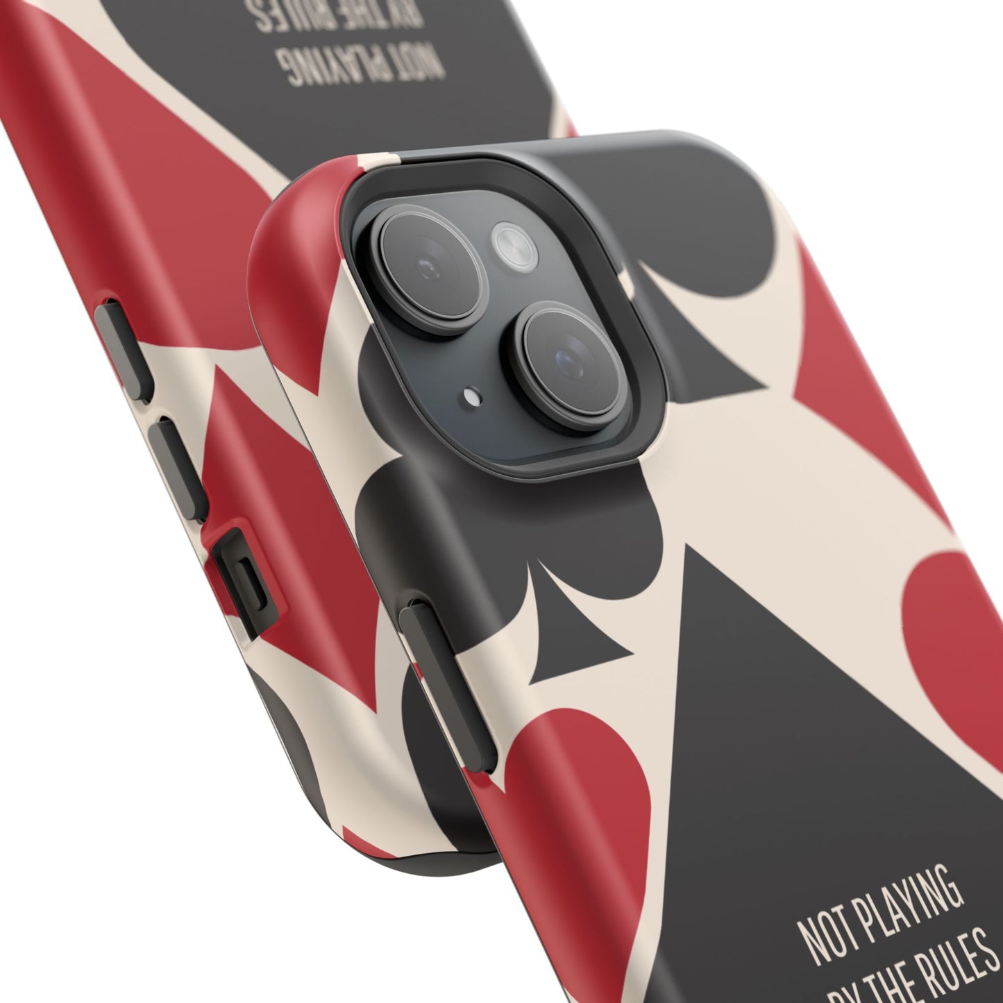 Bold Playing Card Tough Phone Case - Not Playing by the Rules for Iphone
