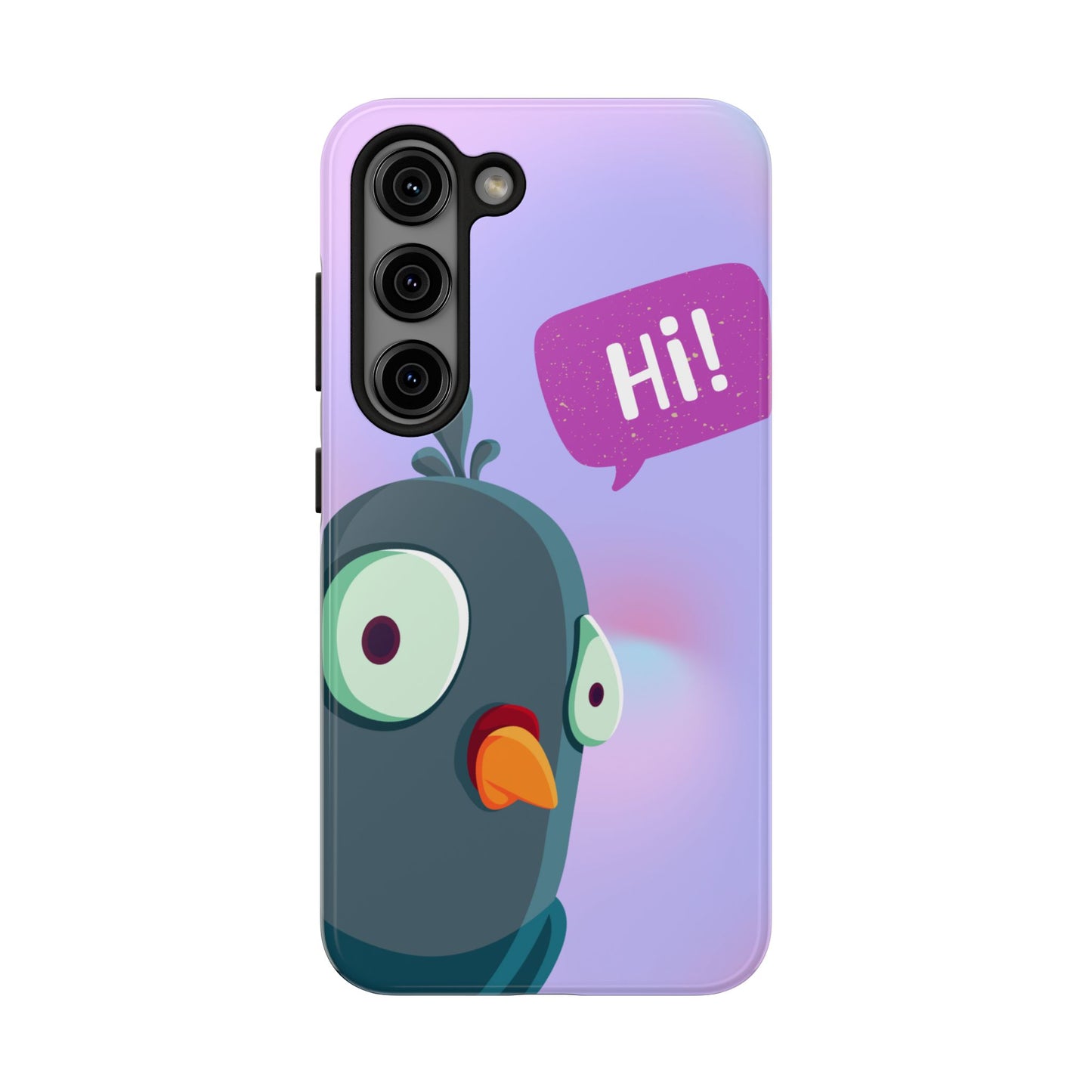 Colorful Cartoon Bird Tough Phone Case - Say Hi!